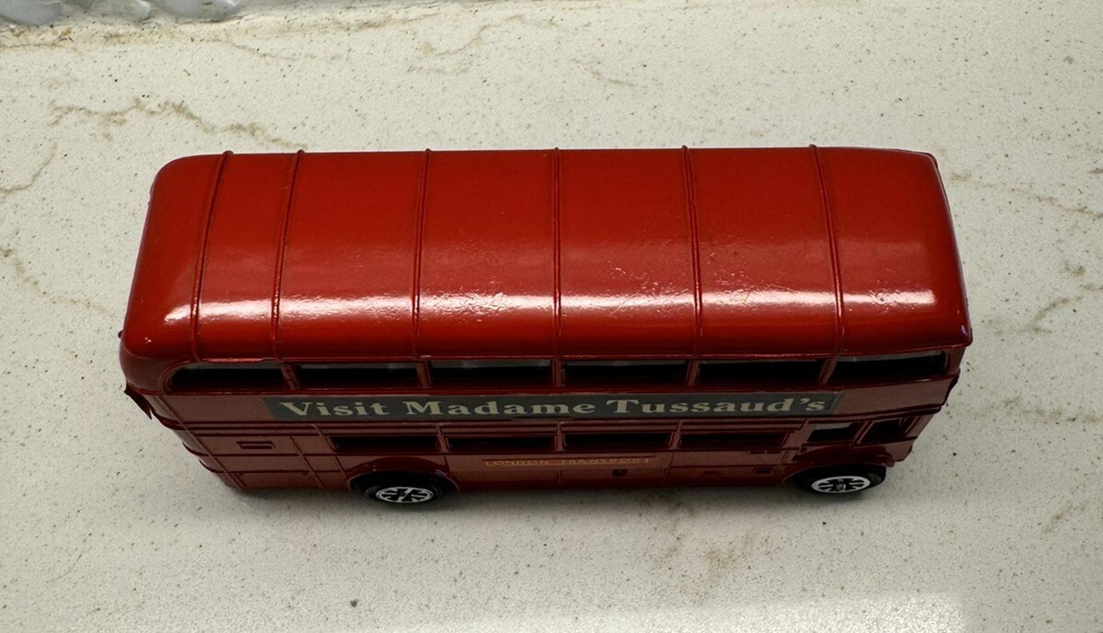 Dinky Toys #289 1974 Routemaster Red London City Bus Visit Madame Tussaud's GC +