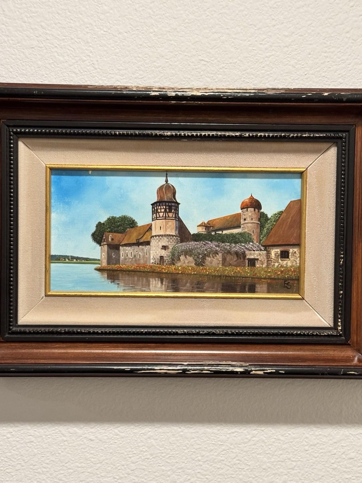 Eugene Schmidt Original Bavaria Germany Landscape Oil COA