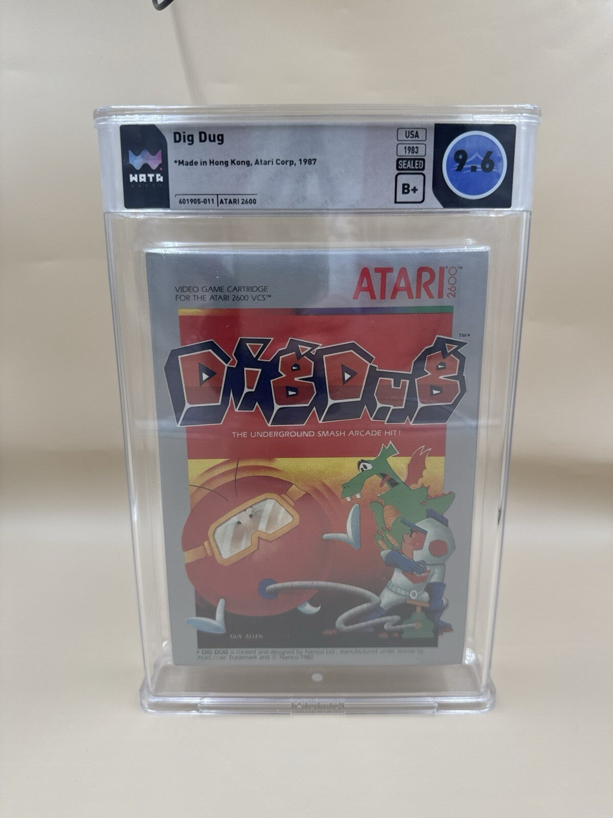 Dig Dug Atari 2600 Video Game Wata Graded 9.6 Gem Seal B+ 1983 Release - Rare VG
