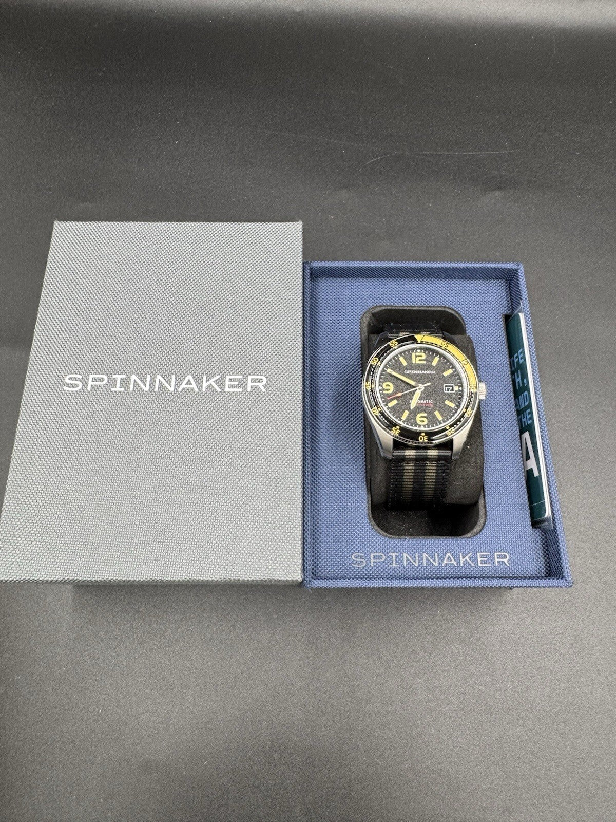 Spinnaker Fleuss Stainless Steel 43mm Japanese Automatic Wristwatch Black Dial M