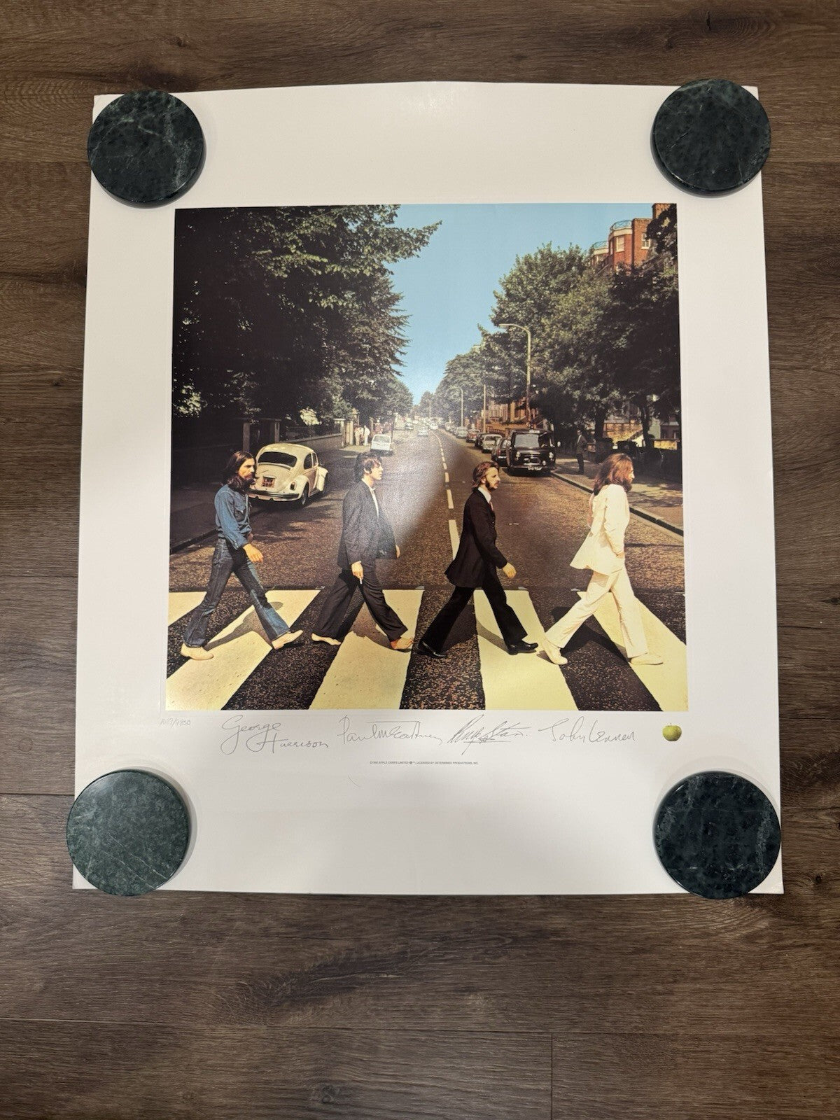 The Beatles Abbey Road Iconic Album Cover Lithograph Ultra Rare Not Plate Signed