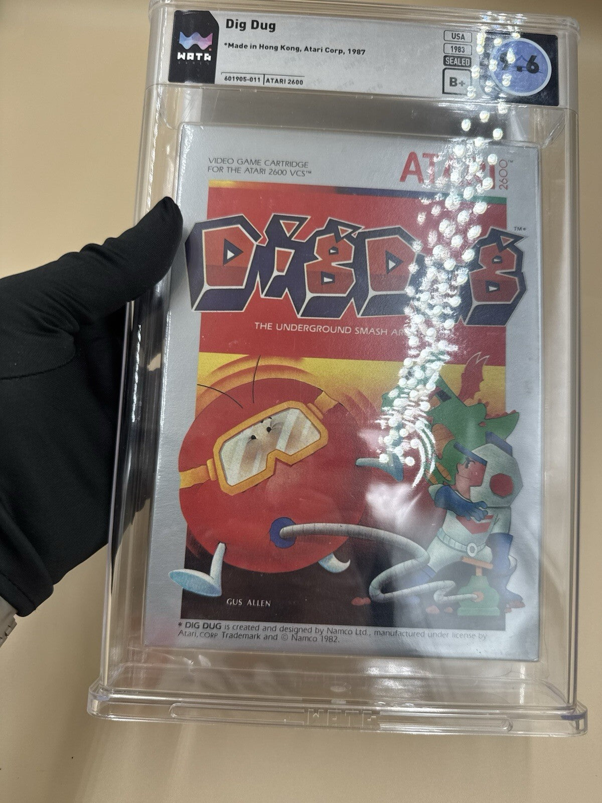 Dig Dug Atari 2600 Video Game Wata Graded 9.6 Gem Seal B+ 1983 Release - Rare VG