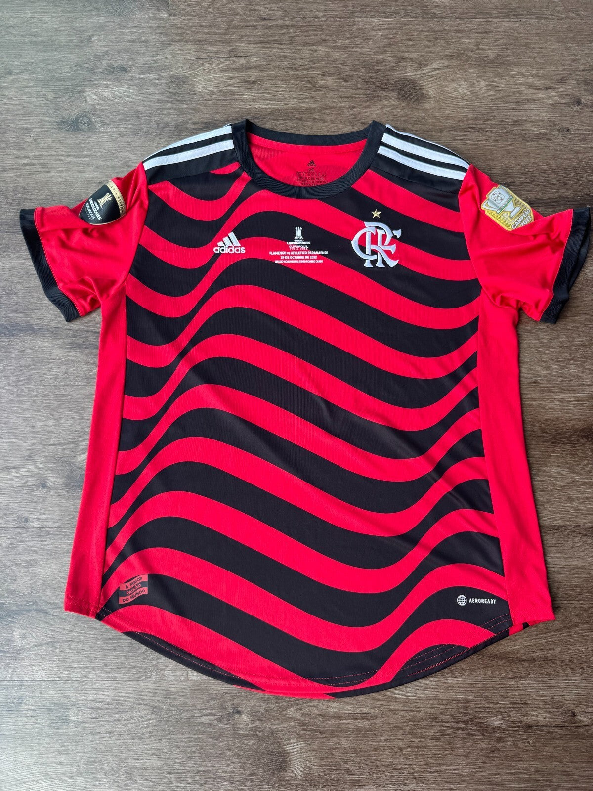Adidas Flamengo 2022 Libertadores Final Commemorative Jersey (GG) USA Medium Fit