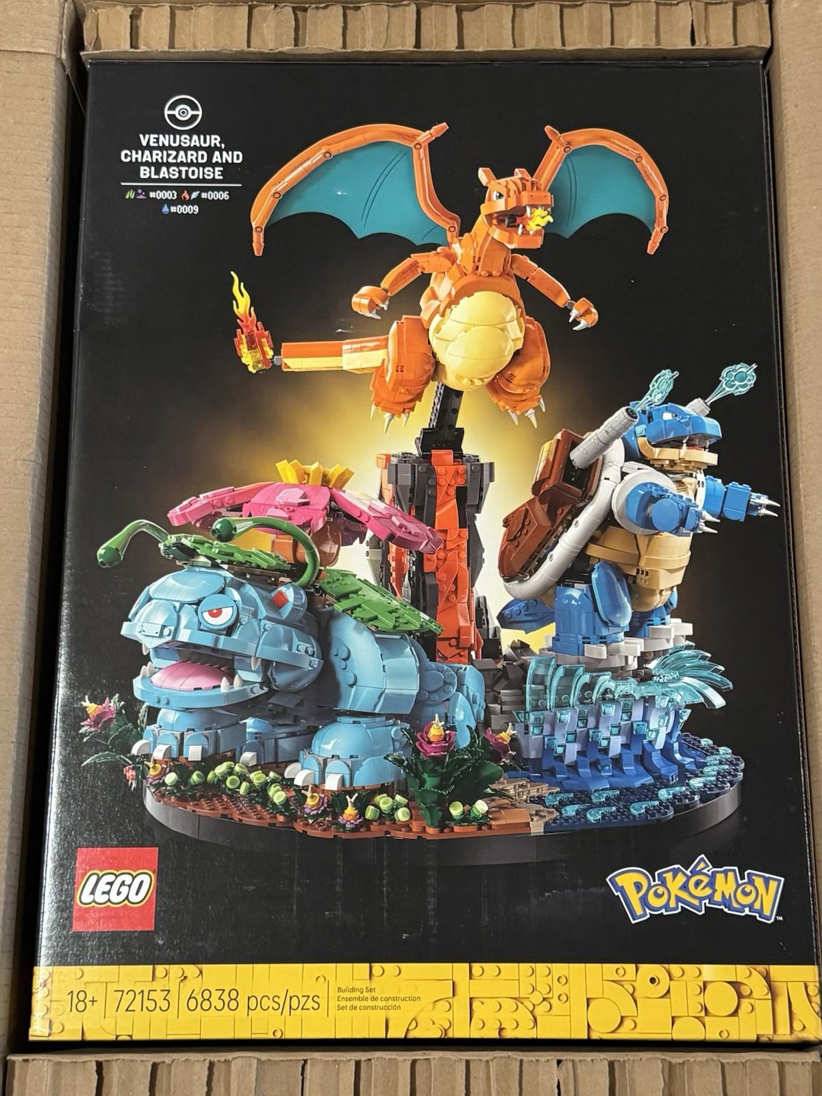 Lego Pokemon 72153 Venusaur, Charizard, and Blastoise BRAND NEW IN BOX SHIPS NOW