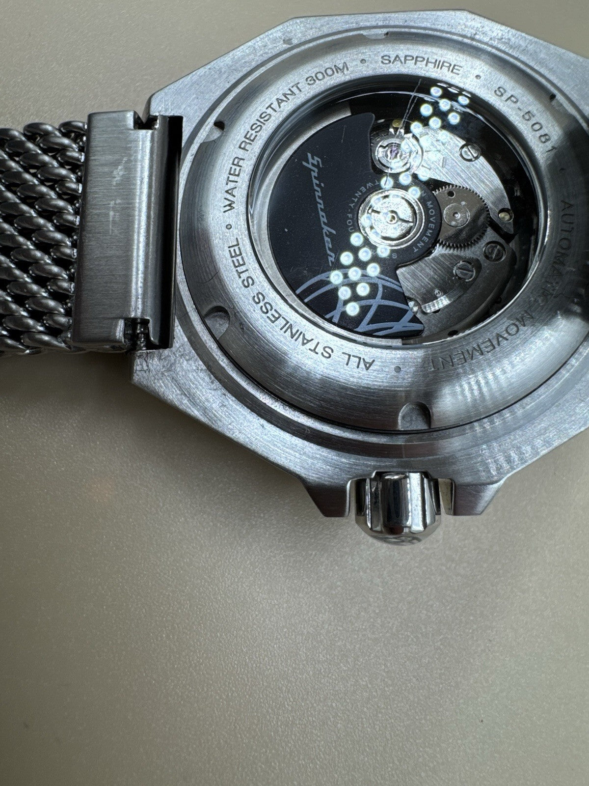 Spinnaker Dumas SP-5081 300 Automatic Date 300m 44mm Great Condition Rare Bezel