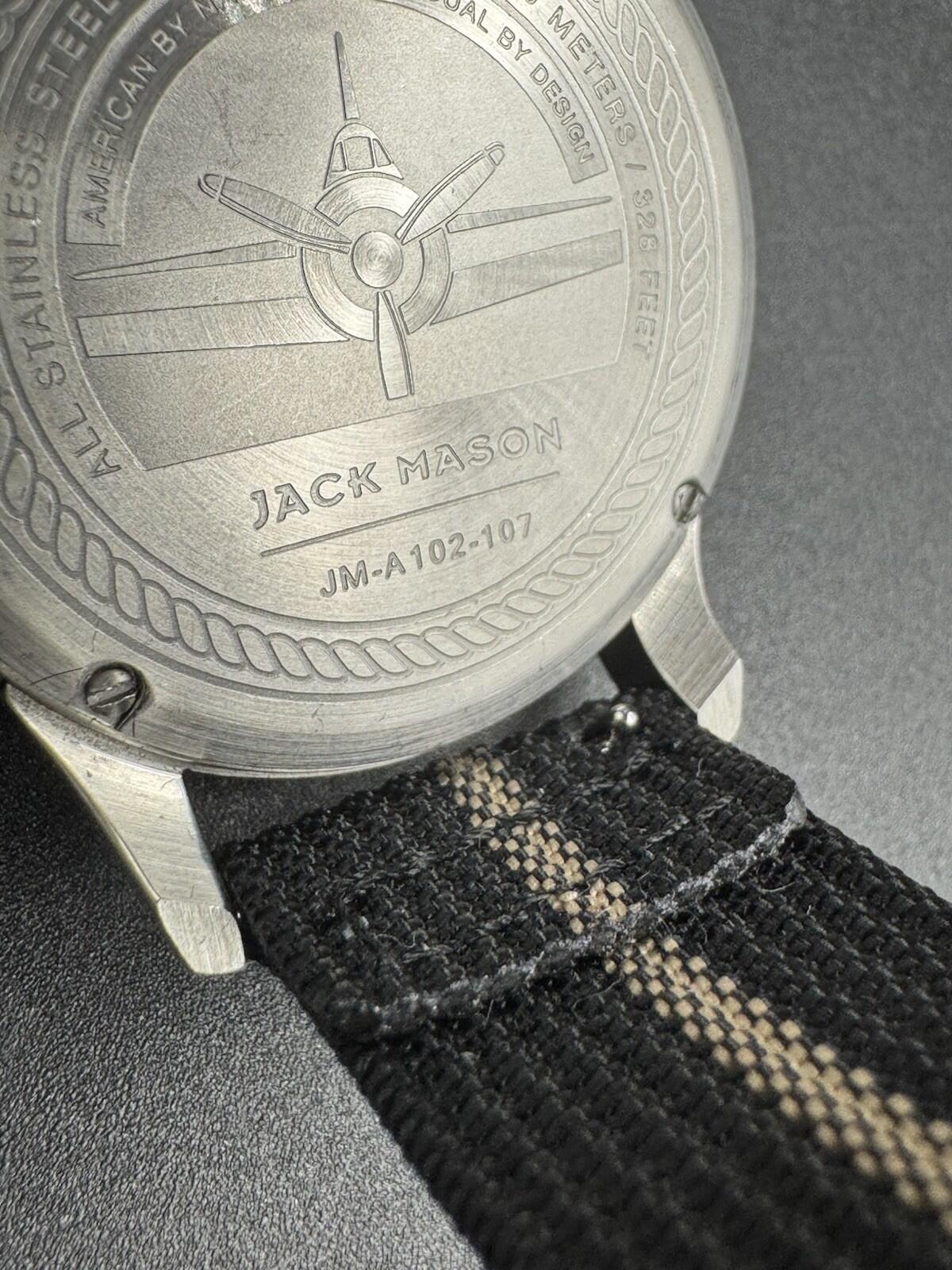 Jack Mason Aviator Chronograph Mens Watch - JM-A102-107 100 Meters Excellent Con