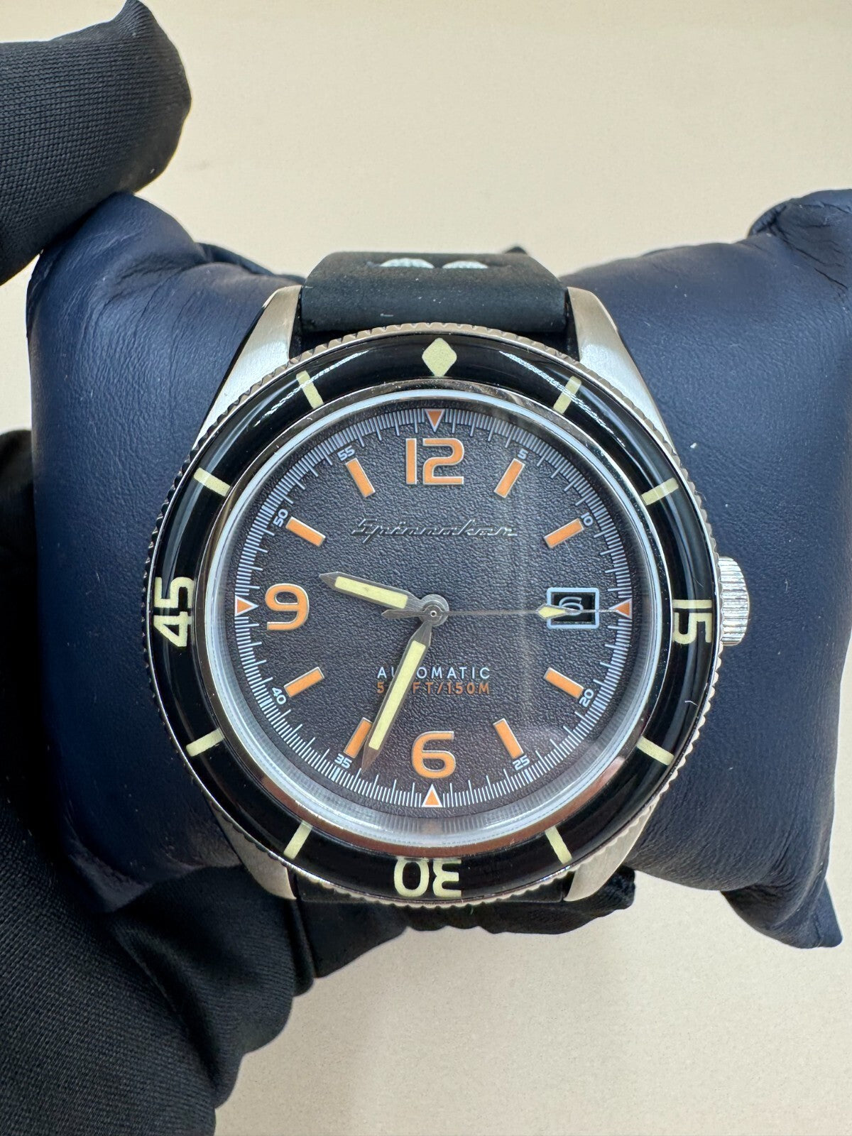 Spinnaker Fleuss SP-5055-03 Men's 43mm Stainless Steel Automatic Wristwatch Blac