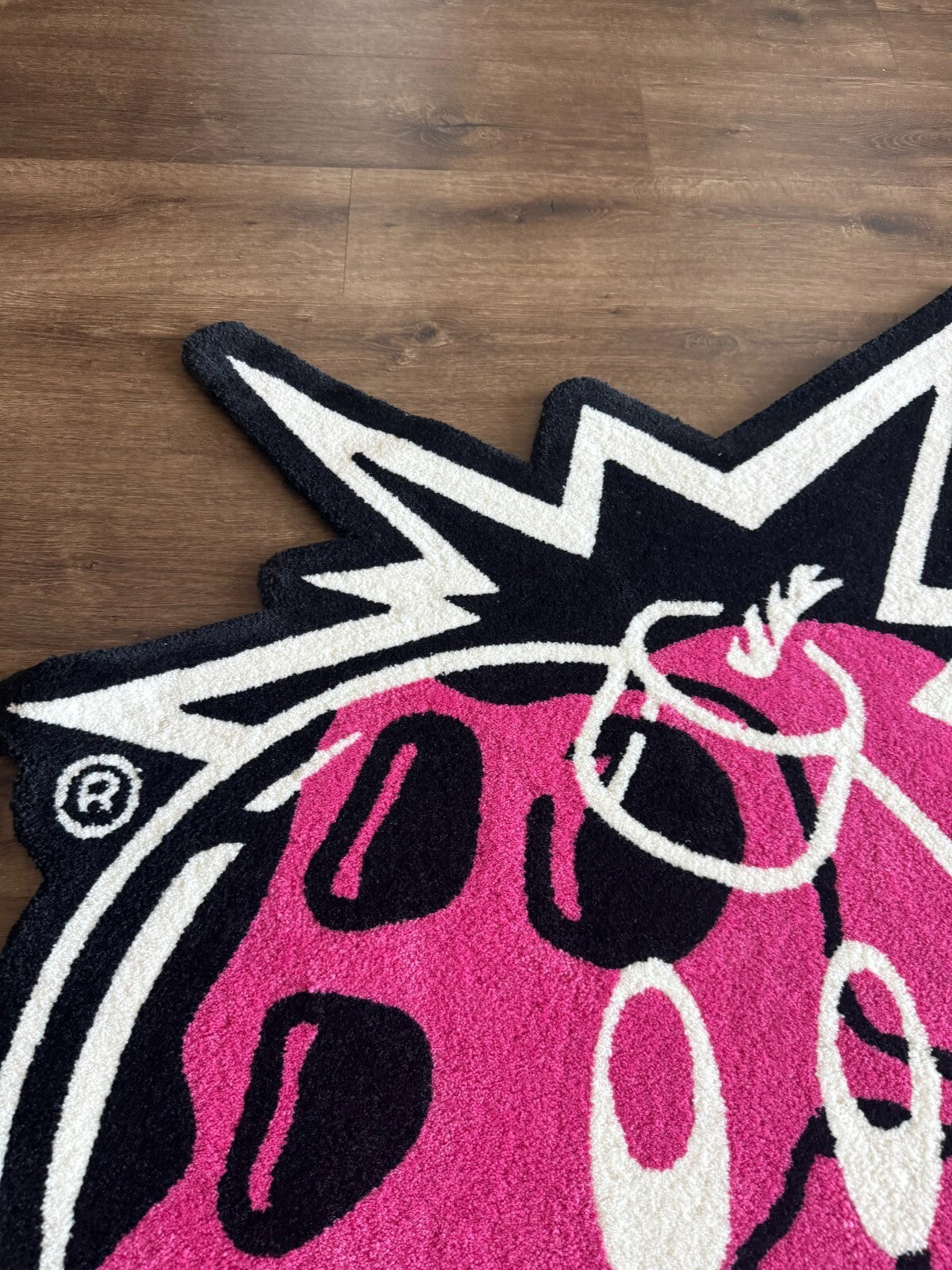 THE HUNDREDS BORED APE YACHT CLUB RUG 2021 BAYC Skull Logo Adam Bomb Black Pink