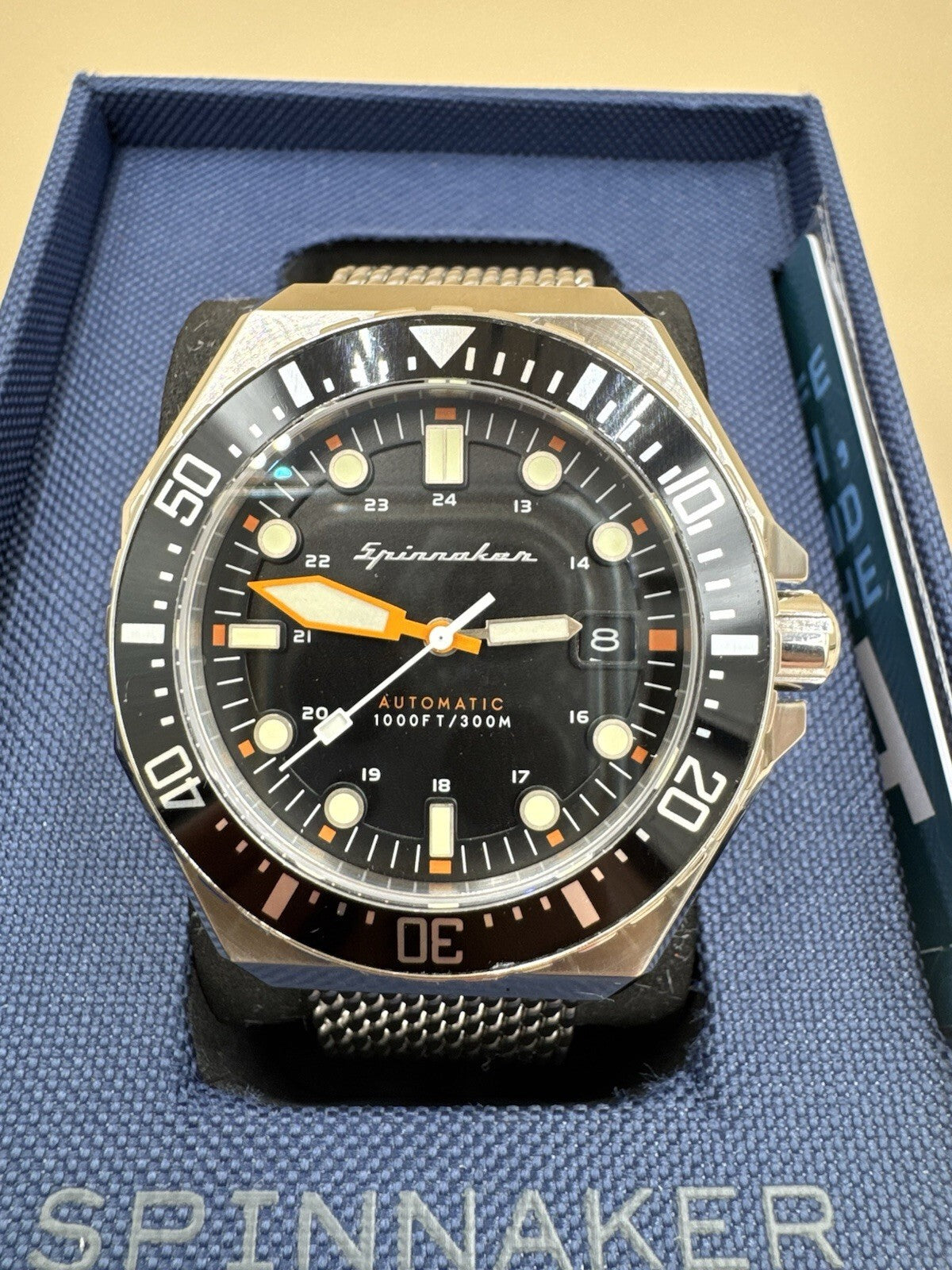 Spinnaker Dumas SP-5081 300 Automatic Date 300m 44mm Great Condition Rare Bezel