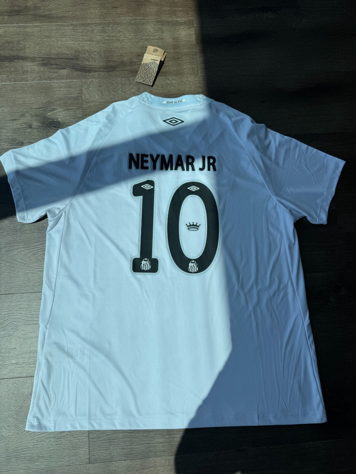 Santos FC Neymar 10 Jersey Umbro Fan - White Black Authentic 2025 Brand New Tags