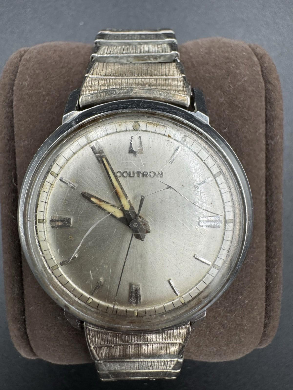 Bulova 1969 (M9) Accutron 214 (Ref. g19199) Stainless Steel Waterproof Watch Vtg