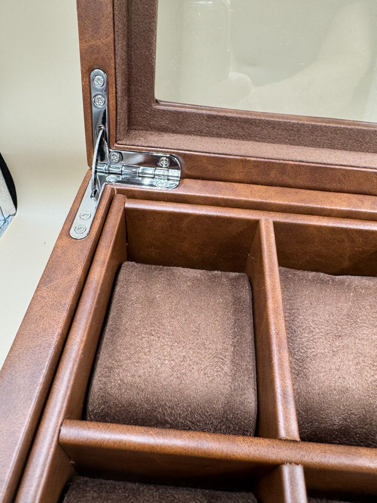 Rothwell 20 Slot Leather Watch Box Luxury Case Display Organizer - San Francisco
