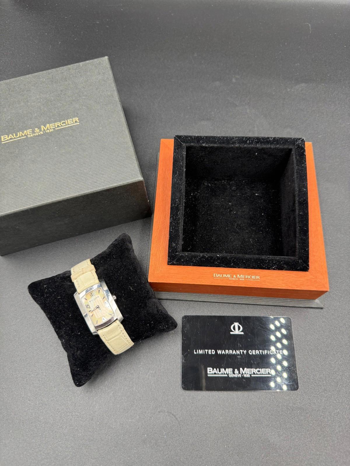 Baume & Mercier Hampton 10 Year Special Edition Ladies Watch Model 65465 LV Cert