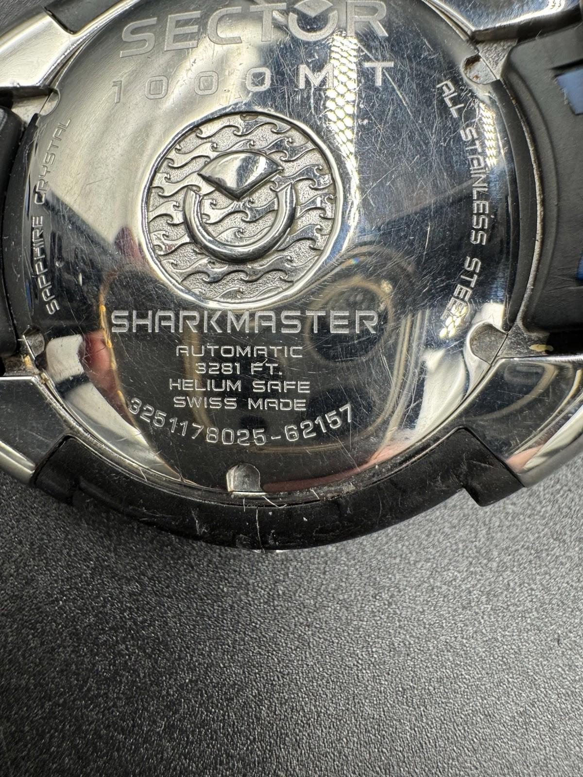Sector Shark Master 1000 MT No Limits Diver ETA 25J Auto + 3281 FT. Helium Safe