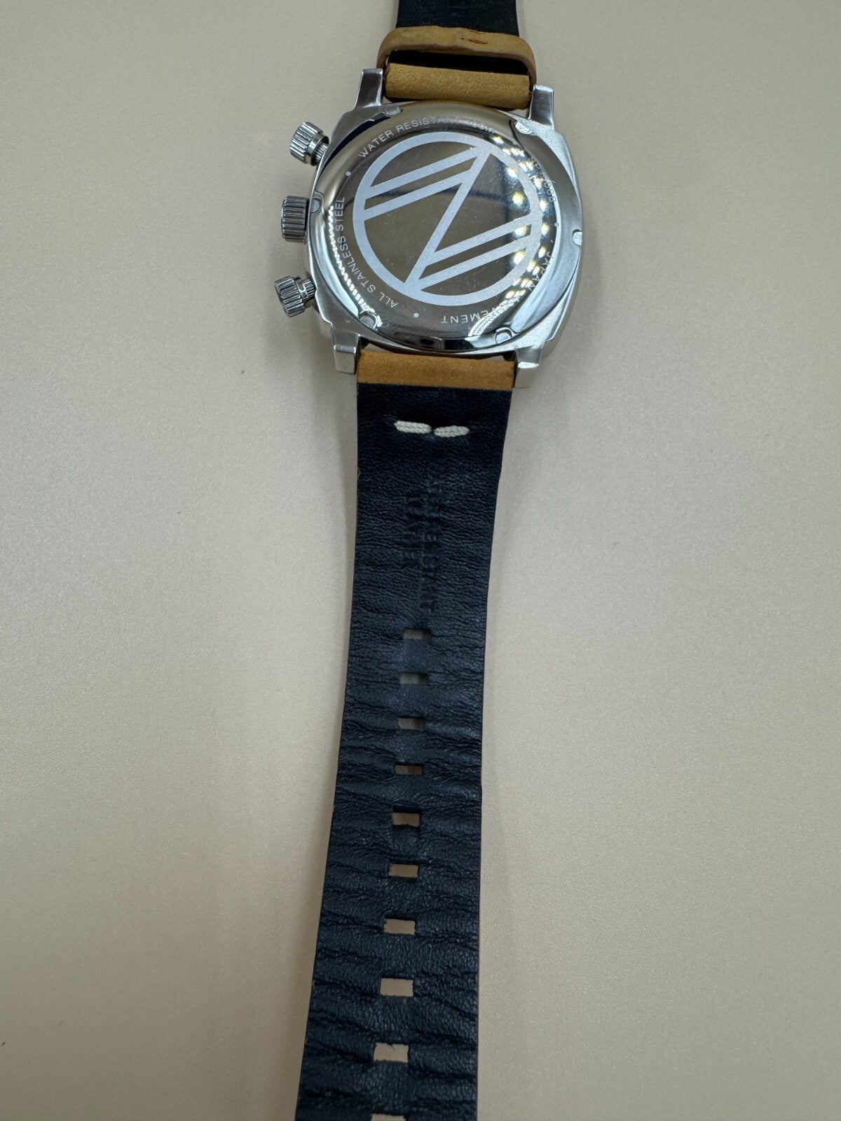 Spinnaker Hull Stainless Steel 42mm Japanese Quartz Wristwatch Brown Strap Steel