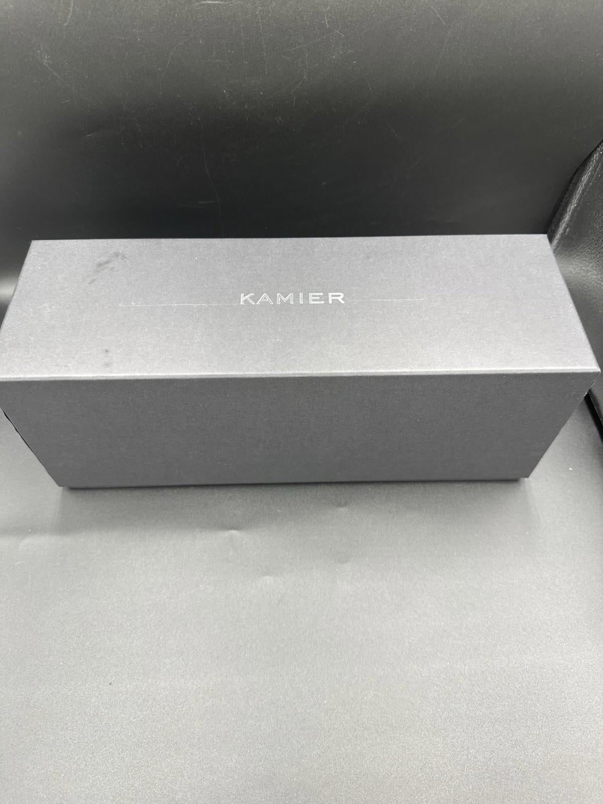 Kamier High End Wooden Watch Box w/ 6 Slots & Glass Lid 2-Layer Jewelry See Cond