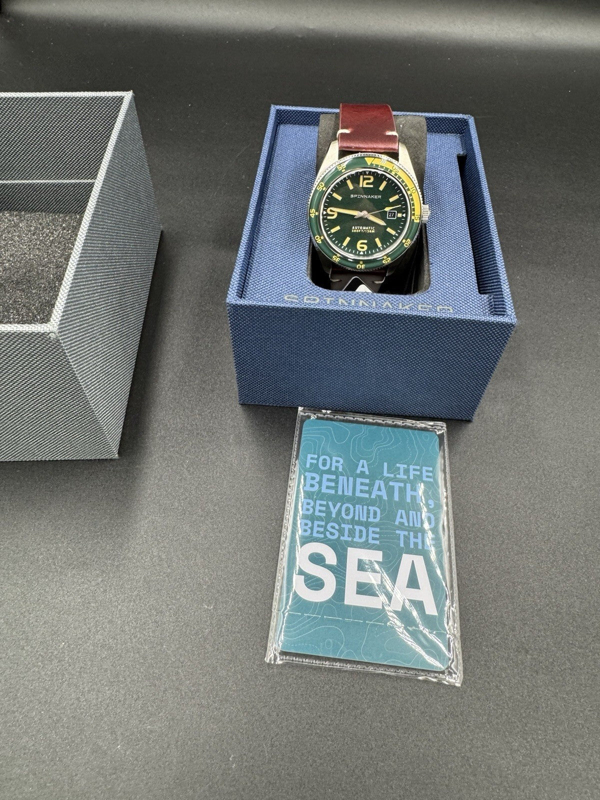 Spinnaker Fleuss Automatic Lagoon Green Dial Stainless Steel Case Men's Watch NM