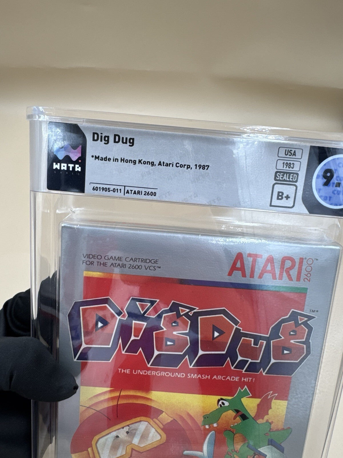 Dig Dug Atari 2600 Video Game Wata Graded 9.6 Gem Seal B+ 1983 Release - Rare VG