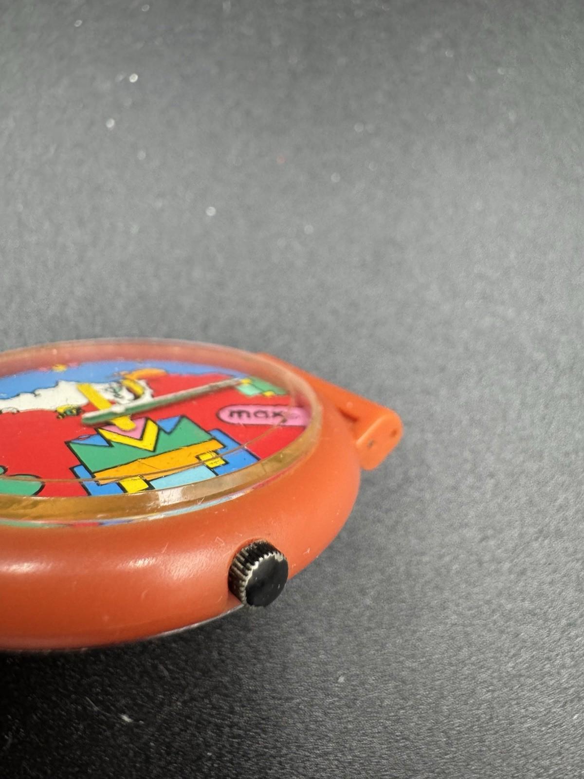 Vintage 1988 PETER MAX Wrist Watch Rare ! Collector’s Piece SAVE THE RAINFOREST