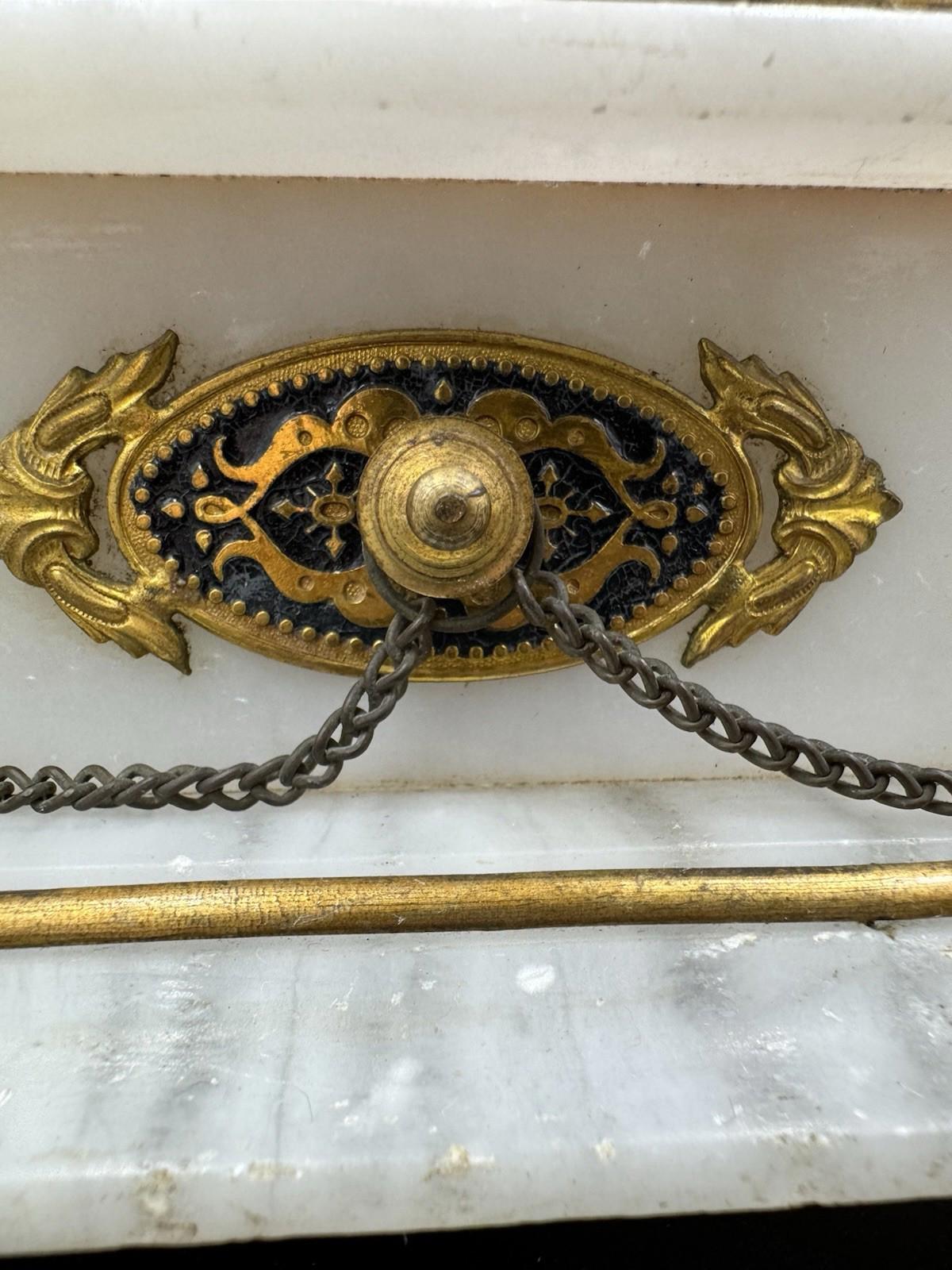 Antique Japy Freres Figural Musketeer Mantel Clock H. Molle