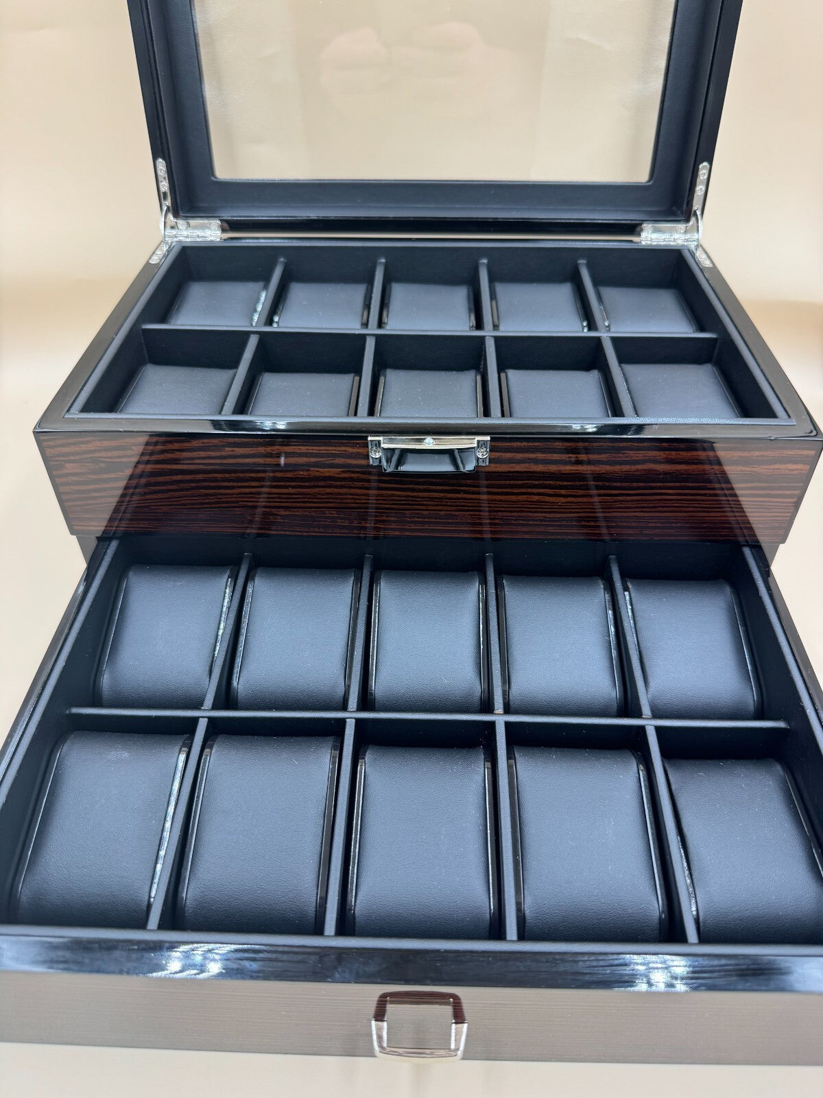 Bewishome Watch Box 20 Slots Watch Case For Men - Luxury Watch Organi Near Mint