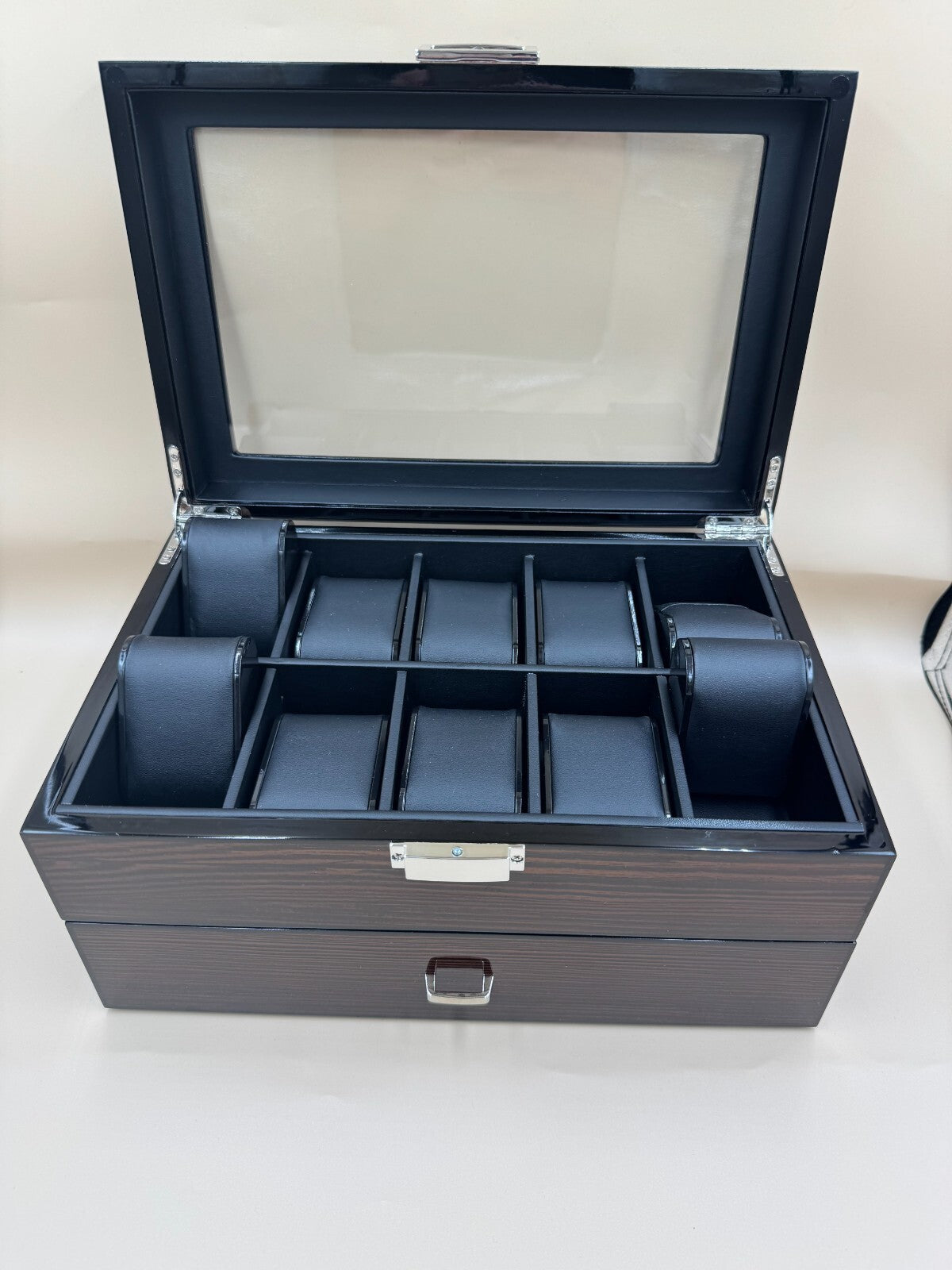 Bewishome Watch Box 20 Slots Watch Case For Men - Luxury Watch Organi Near Mint