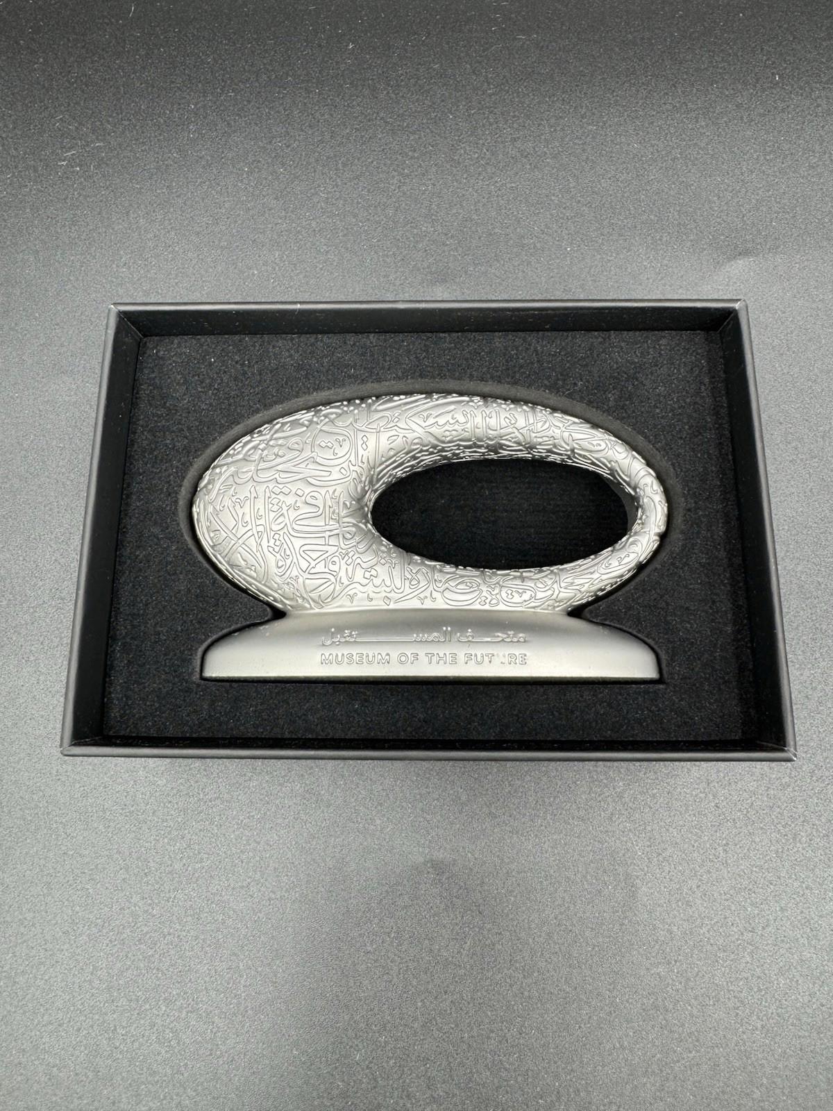 Dubai UAE Museum Of The Future 3D Model Silver Color 11.5 CM