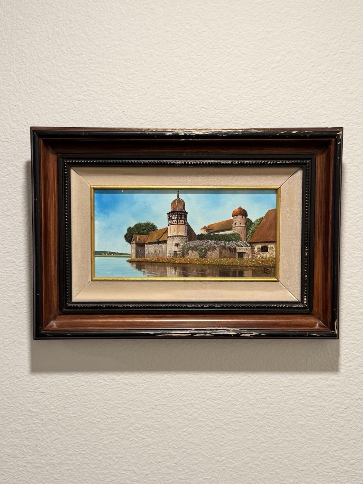 Eugene Schmidt Original Bavaria Germany Landscape Oil COA