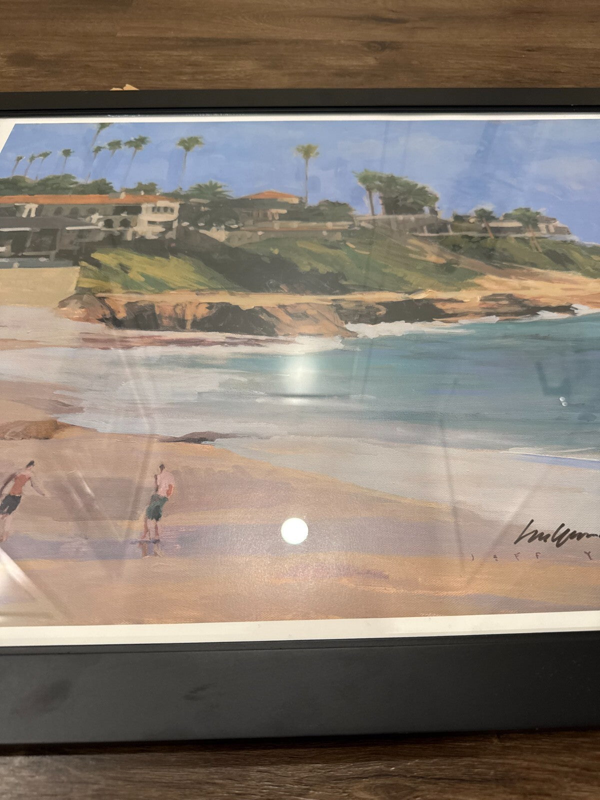 Jeff Yeomans Signed Print 204/400 La Jolla California Beach Framed San Diego Art