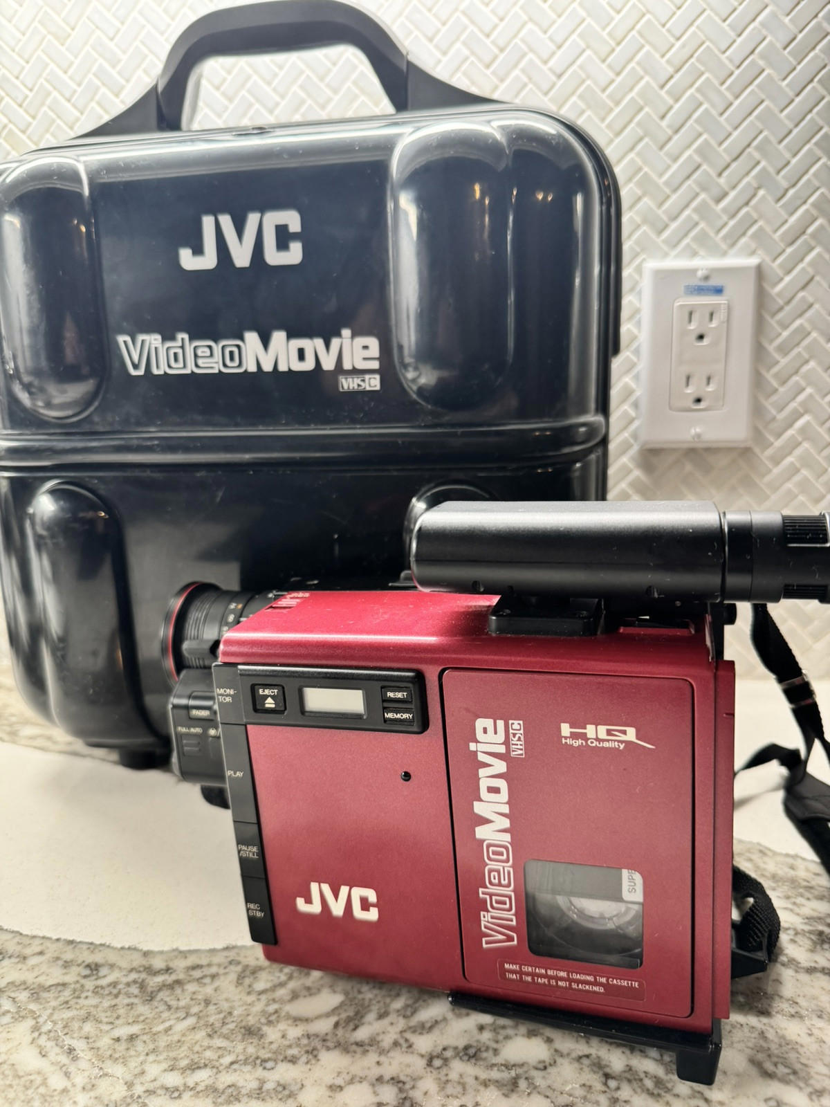 Jvc Gr-C7U Vhs C Video Movie Camcorder w/ case Untested - Sold as Is Decorative