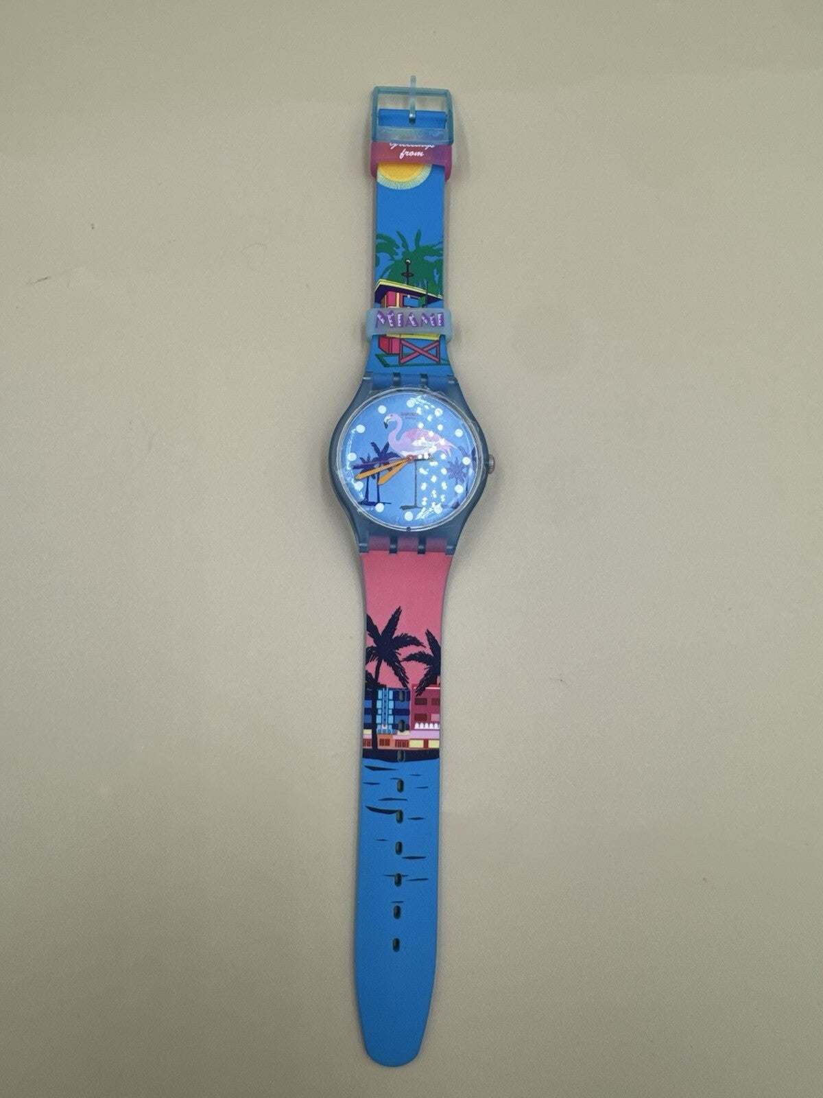 Swatch Watch MIAMI VIBES Limited Edition Art Deco Flare BRAND NEW GIFT BOX 2016