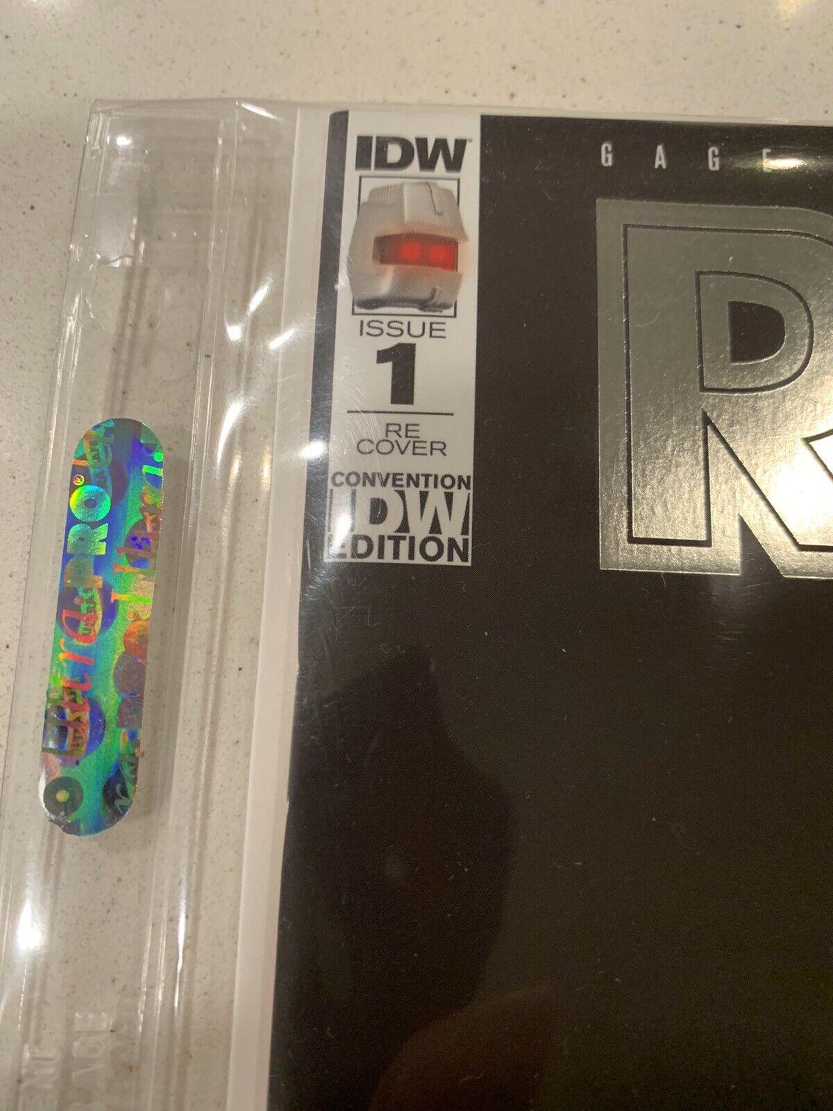 ROM #1 IDW Convention Re-Cover Signed Messina Gage Ryall
