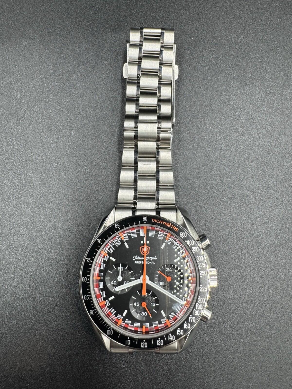 Watchdives Racing VK63 Mecaquartz  Chronograph 40 MM Full Kit w/ Box & Papers NM