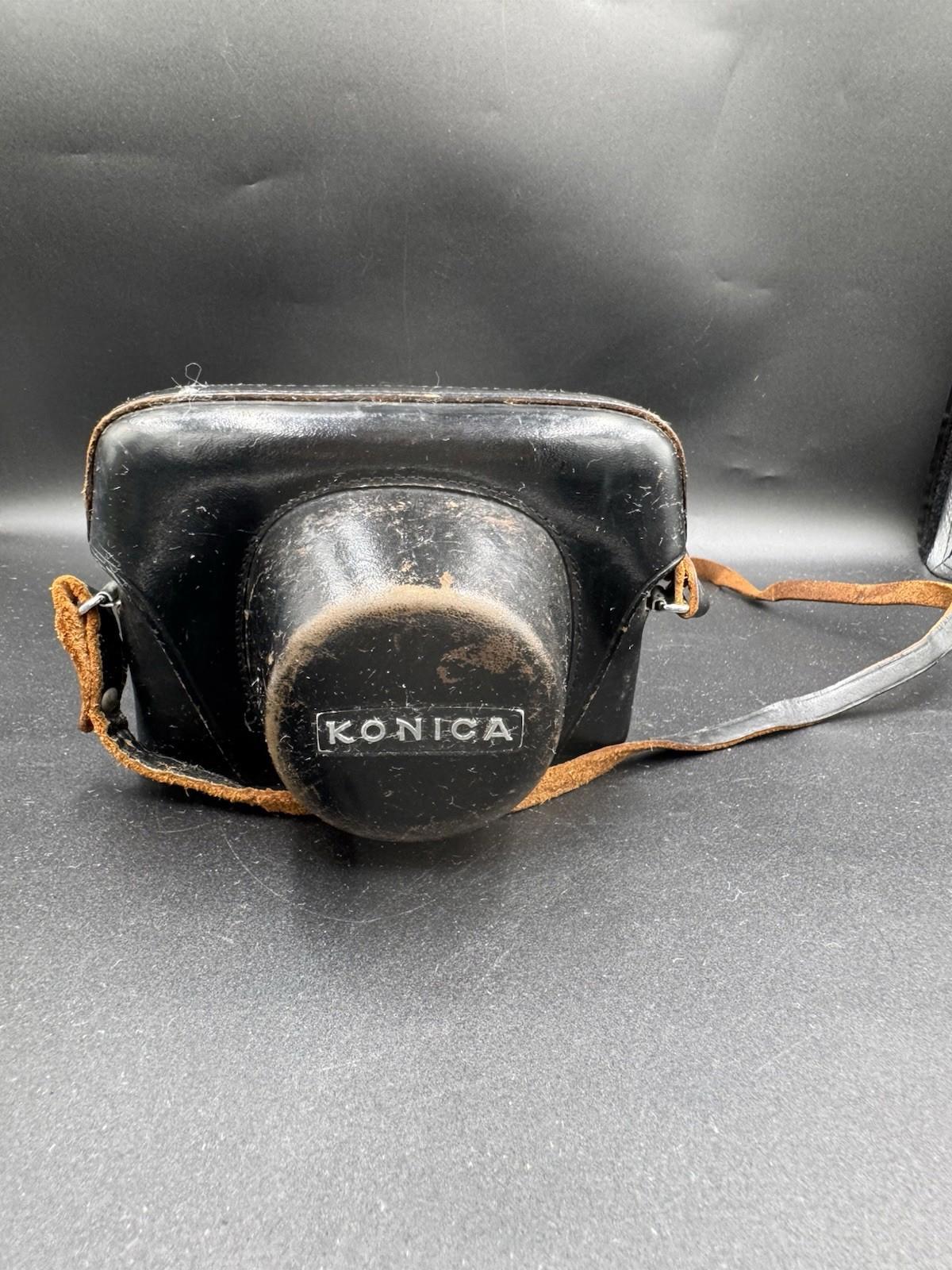Konica Auto S2 35mm Camera with Hexanon 45mm  Lens & original cover - Untested G