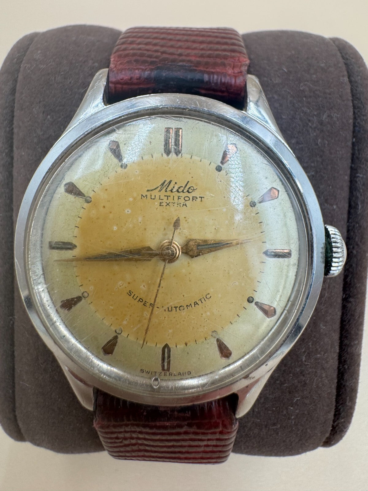 Vintage Mido Multifort Extra Super-Automatic Swiss Mens Watch - Needs Servicing
