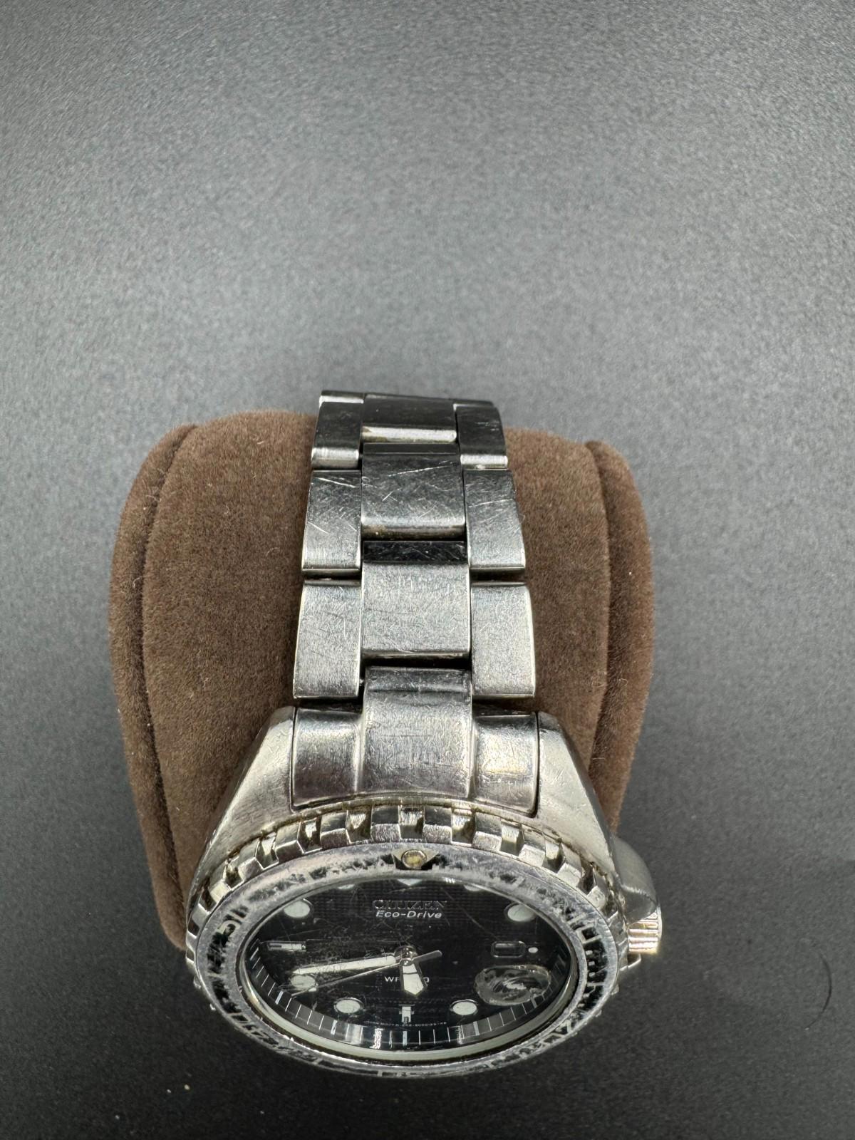 Vintage Citizen Eco-Drive Promaster Dive Watch 200m E100 Movement Used See Condi