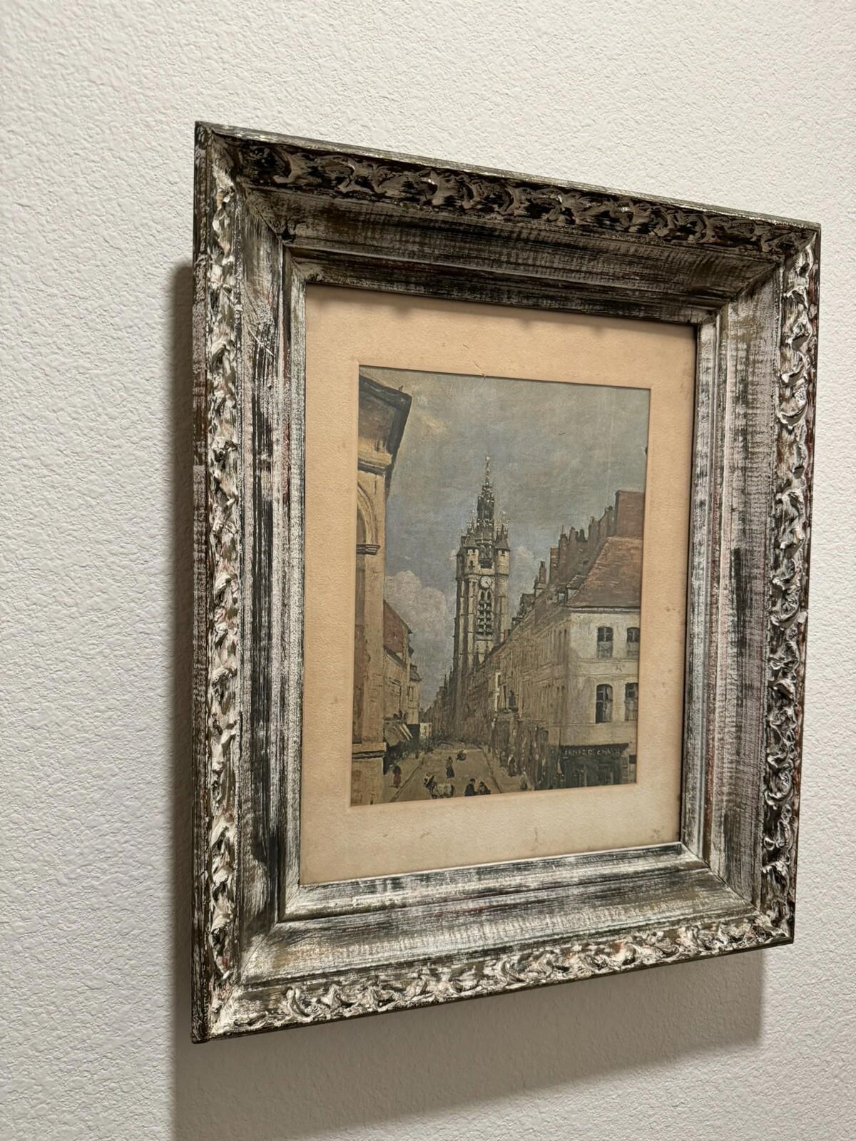 Jean-Baptise Camille Corot The Belfry of Douai Custom Framed Print - See Photos