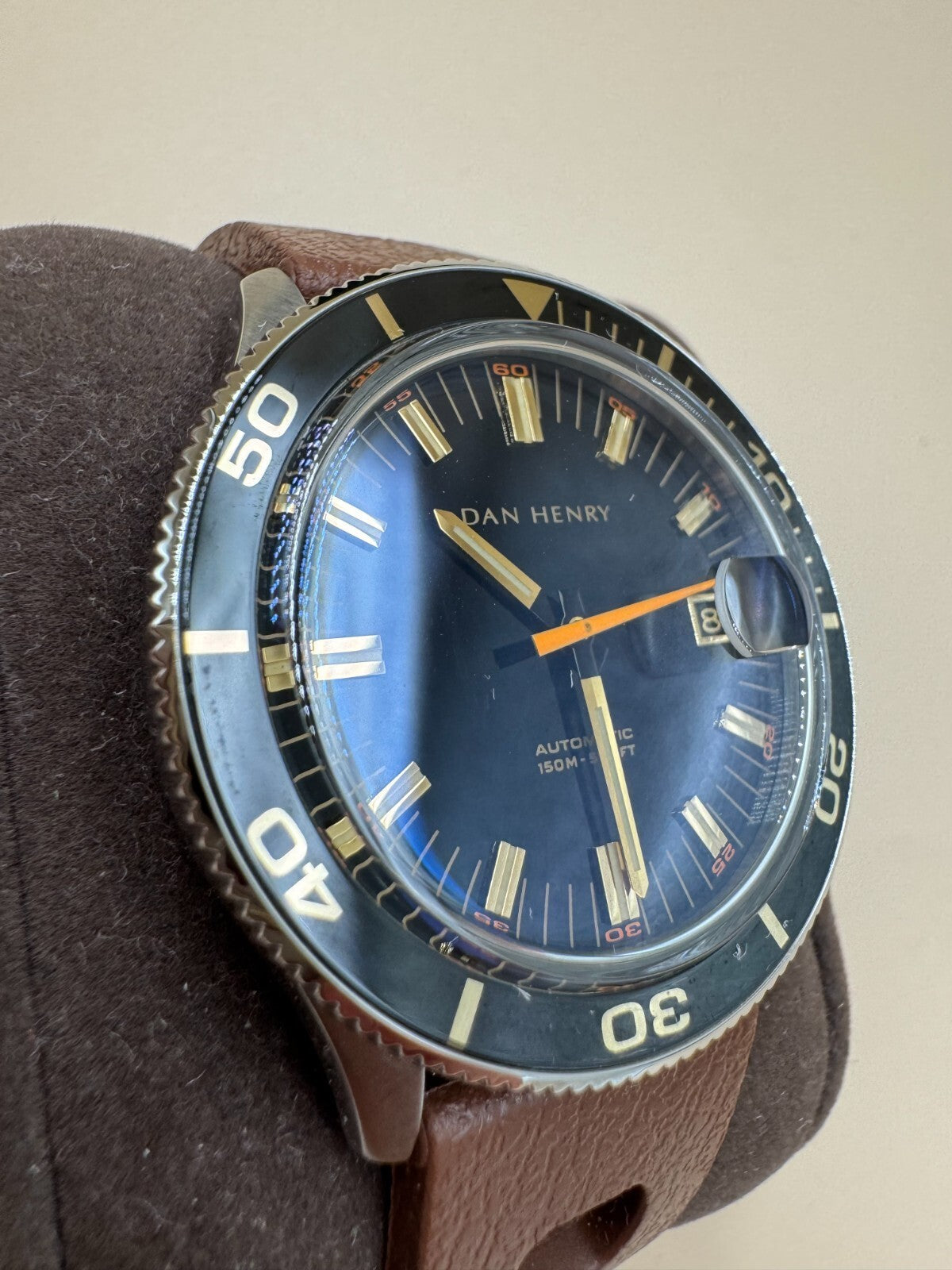 Dan Henry 1975 Skin Diver Watch Automatic Movement Limited Edition 0245 150m NM+