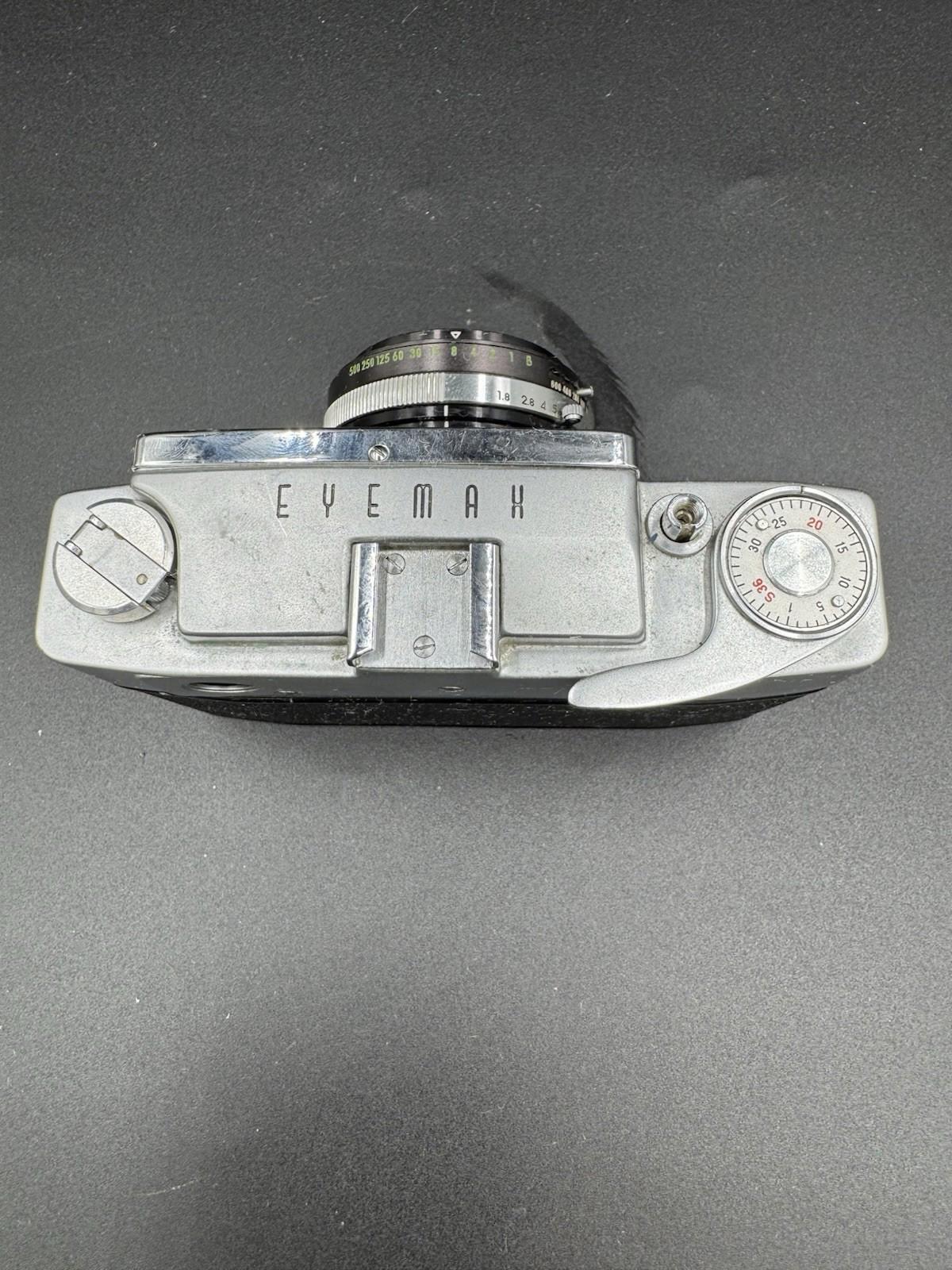 Vintage Taron Eyemax 1.8 45mm Camera Made In Japan No.20933 Untested Silver Cam