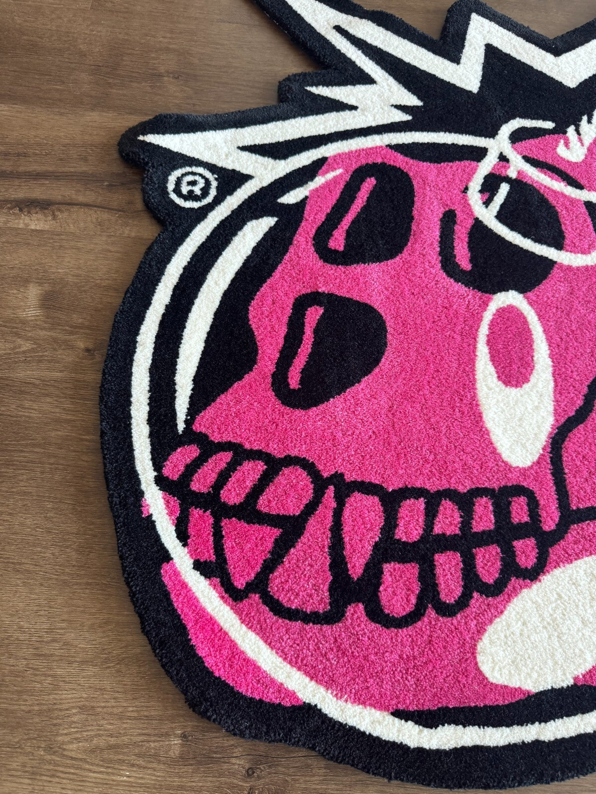 THE HUNDREDS BORED APE YACHT CLUB RUG 2021 BAYC Skull Logo Adam Bomb Black Pink