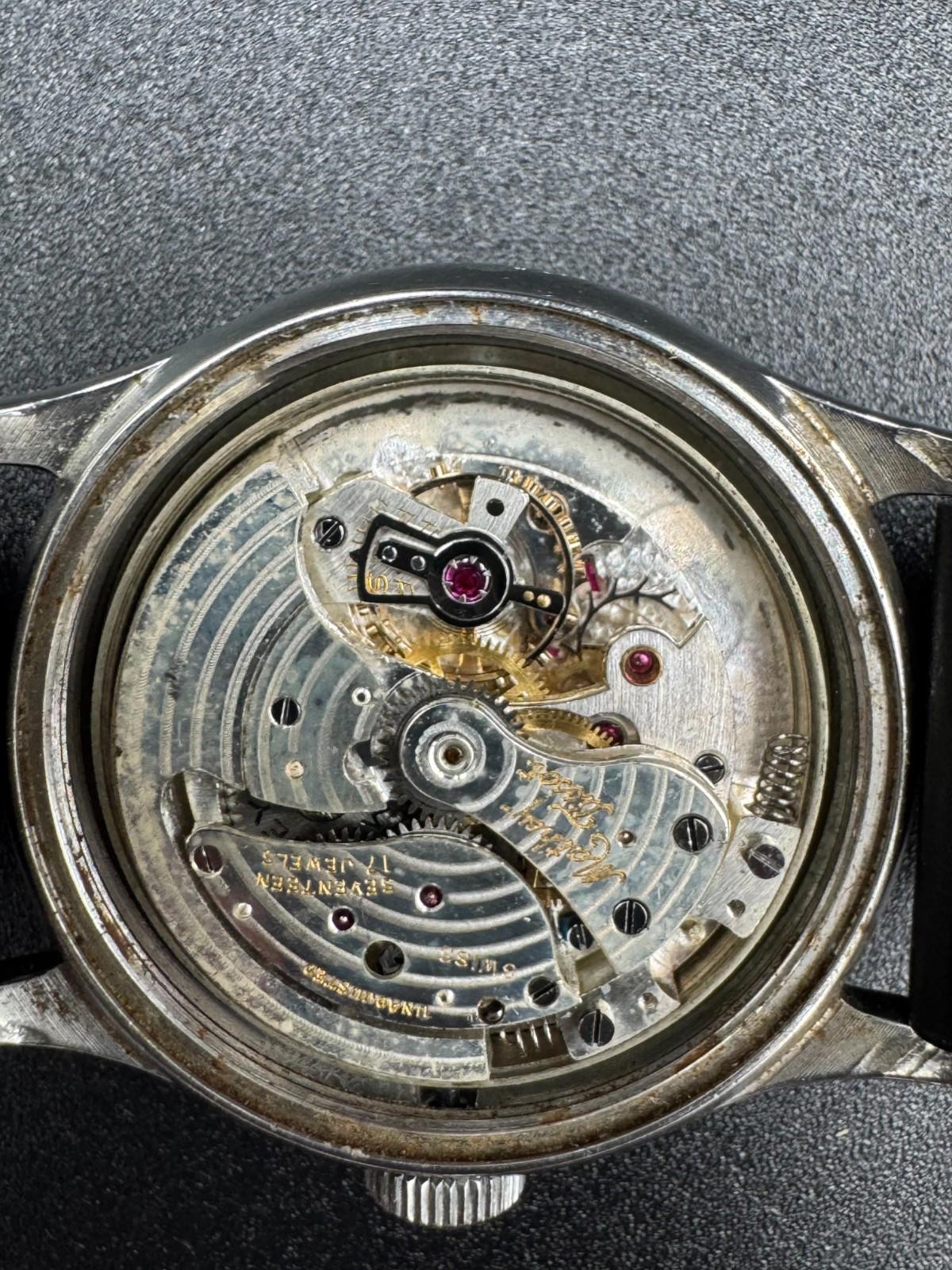 Mathey-Tissot Bumper Automatic 32.5mm Pierced Lugs Screwback Arthur Wagner 1950s