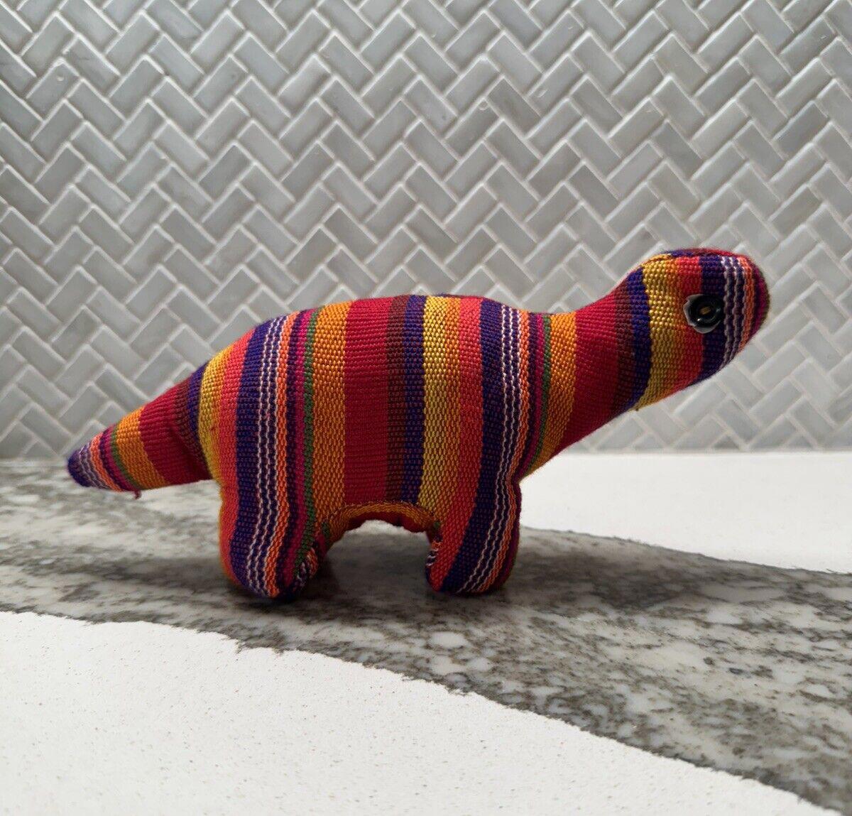 Handmade Guatemalen / Salvadorian Stuffed Dinosaur Toy