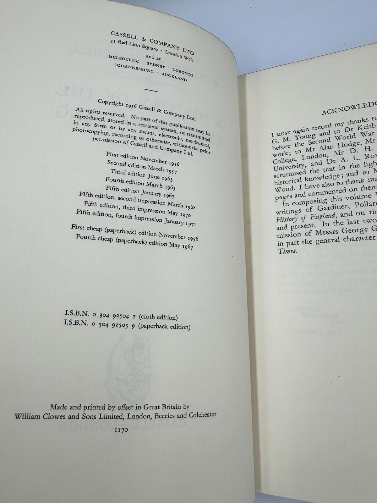 Churchill History of English-Speaking Peoples First UK Ed. Set 1956-8 HCDJ G+ SP