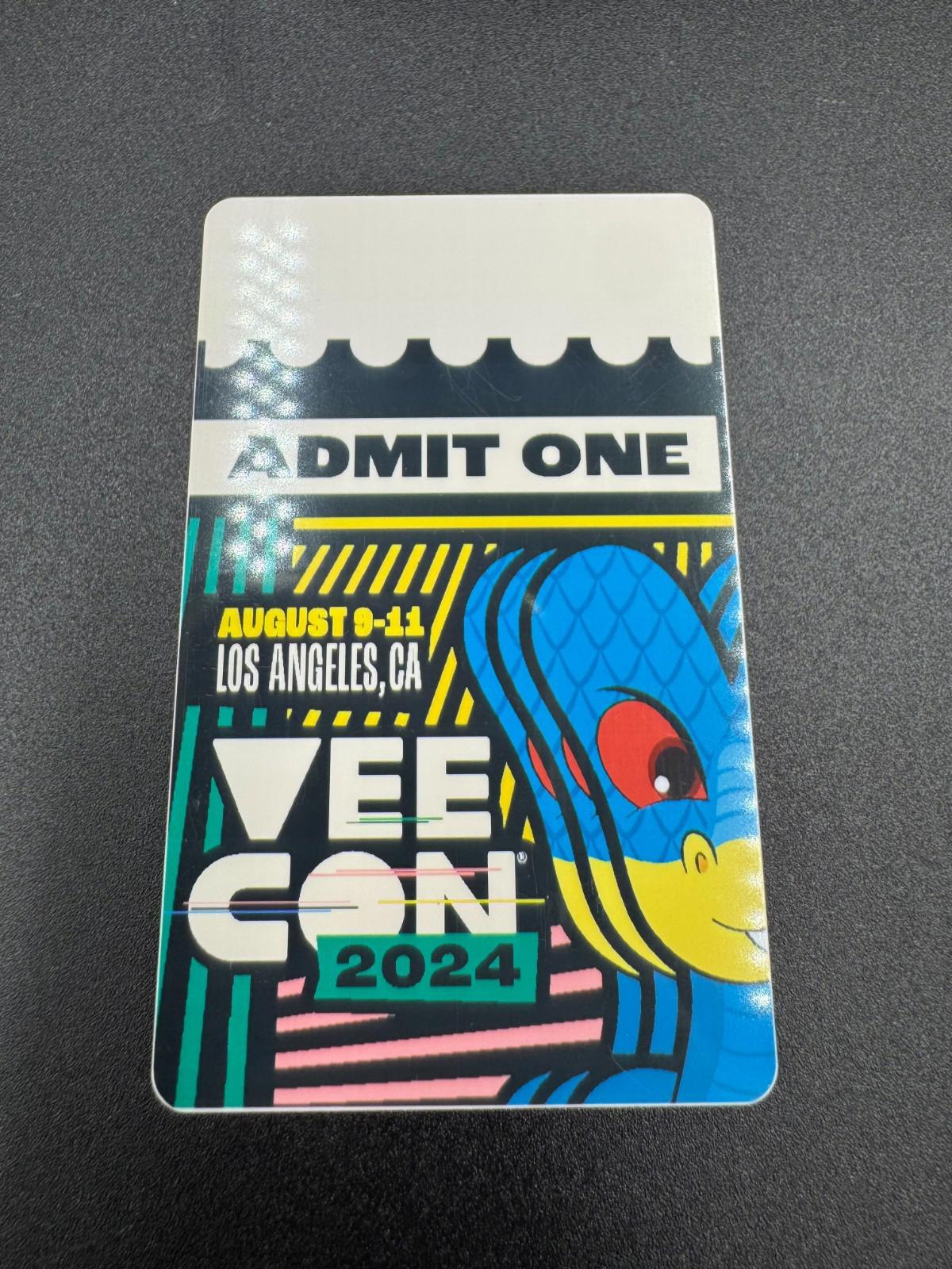 Rare VeeCon 2024 Physical Ticket VeeFriends Gary Vaynerchuk Collectible Admit 1