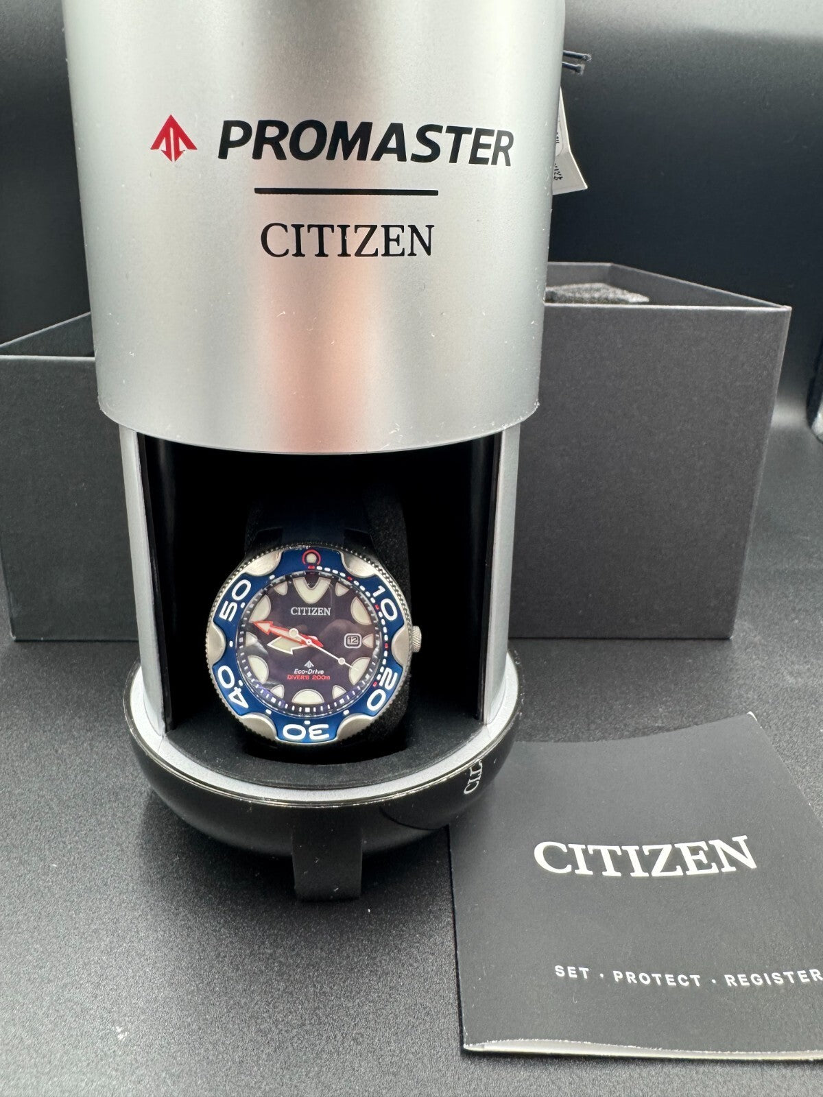 CITIZEN PROMASTER MARINE BN0231-01L Eco-Drive Diver's Watch 200m Orca Blue Used