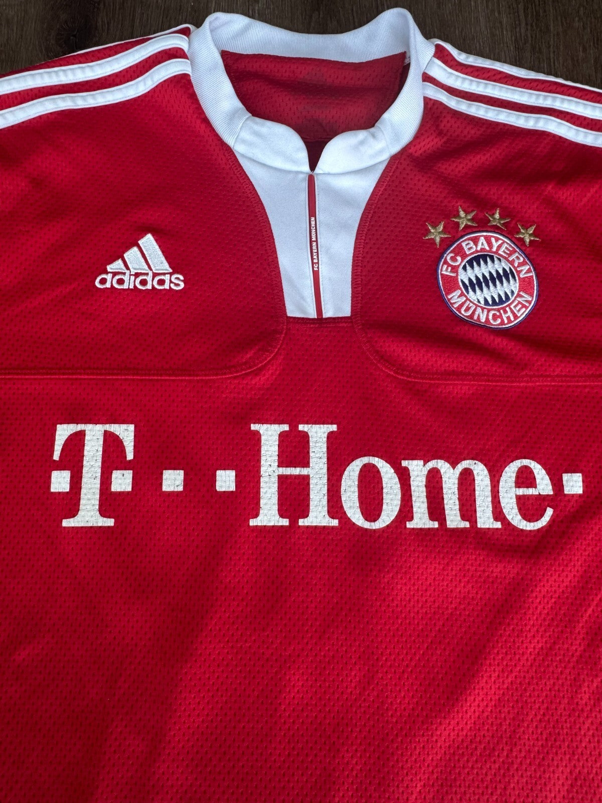 Adidas Bayern Munich 2007-09 T-Home Home Jersey Size M Number #15 Rare Soccer G+