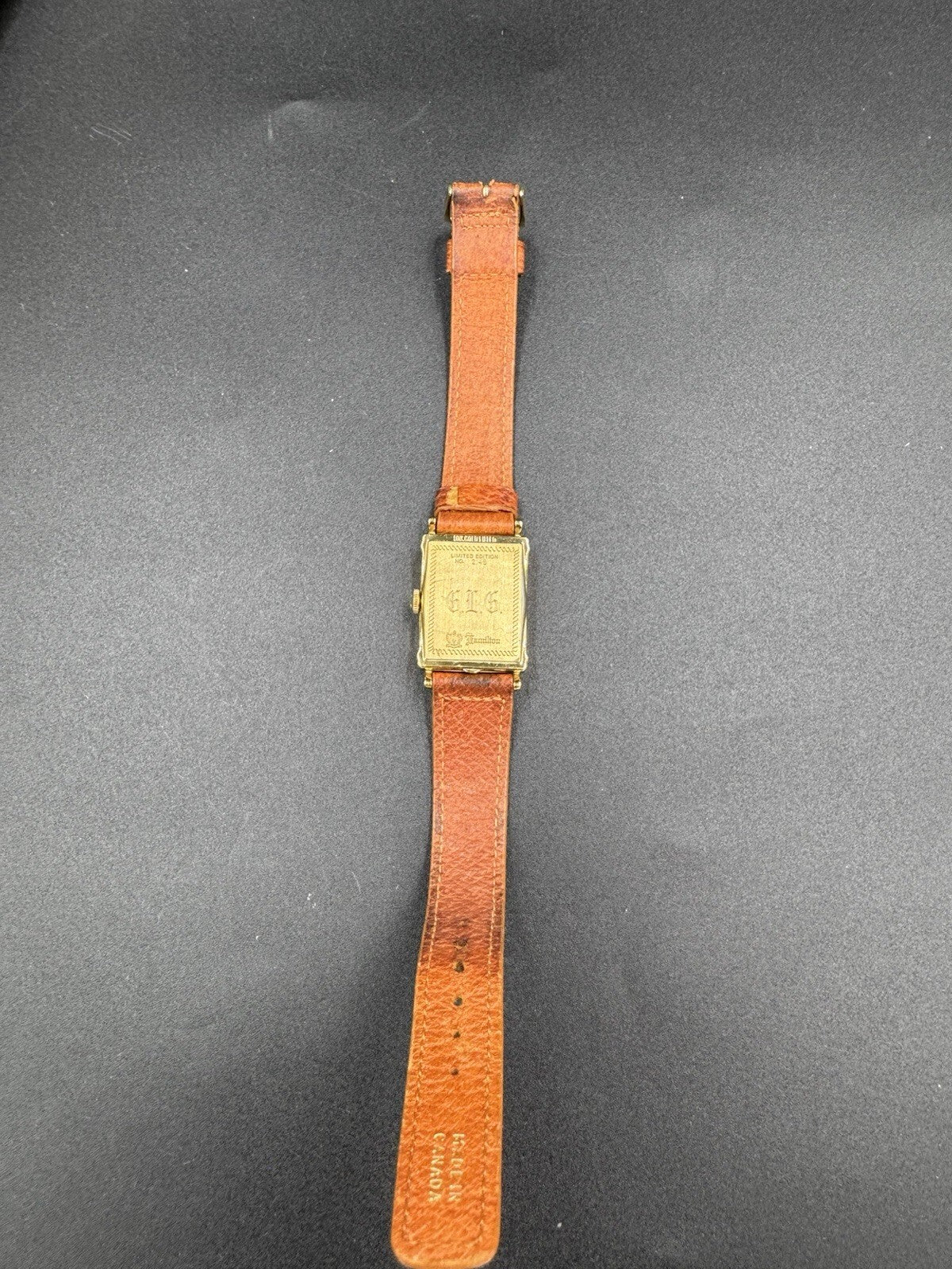 Hamilton Limited Edition No. 2148 22mm Gold Tank Quartz Watch 10k Gold Filled VG