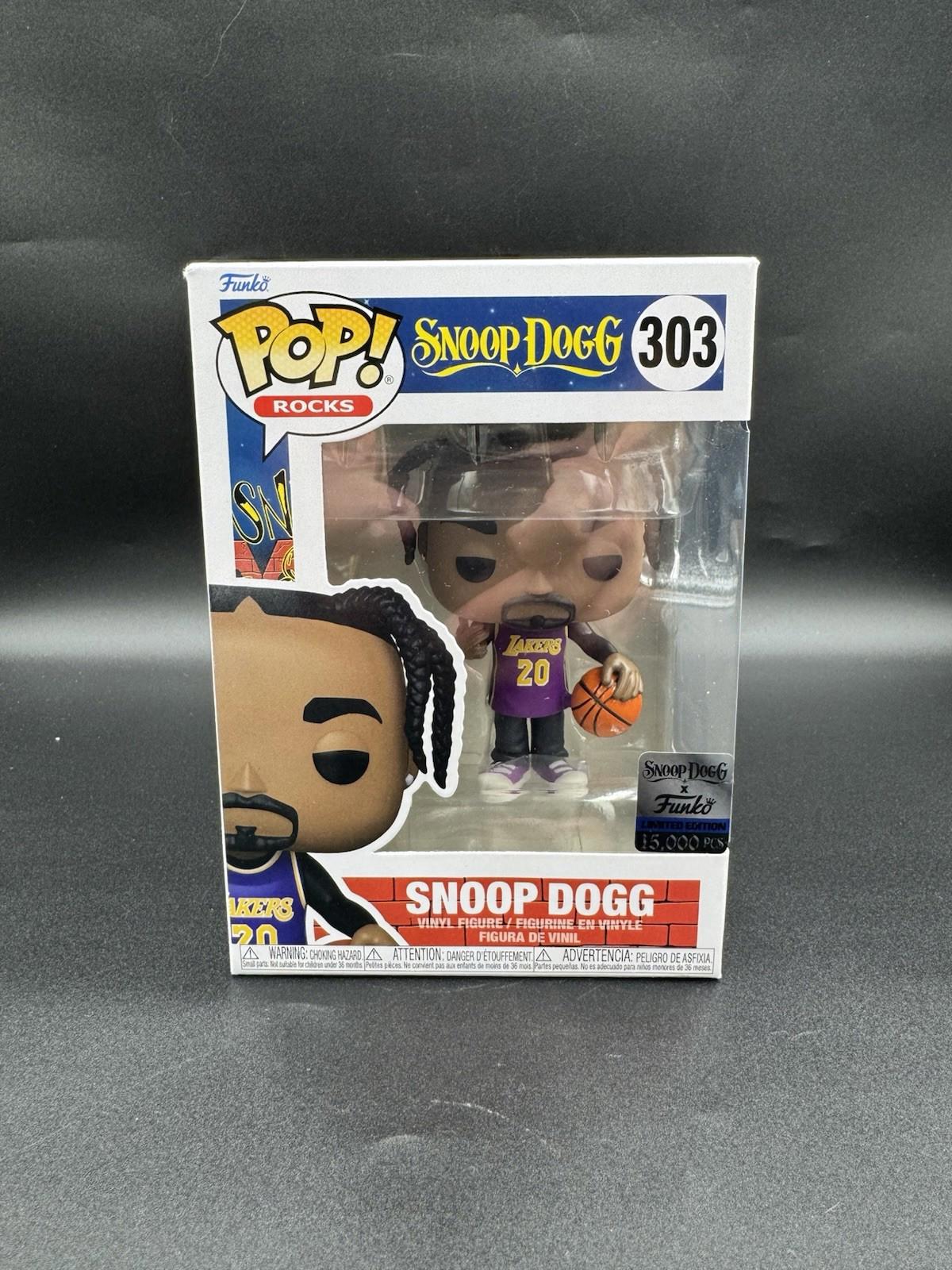 Funko Pop! Snoop Dogg Purple Lakers Jersey #303 15000 LE Dogg House Exclusive VG