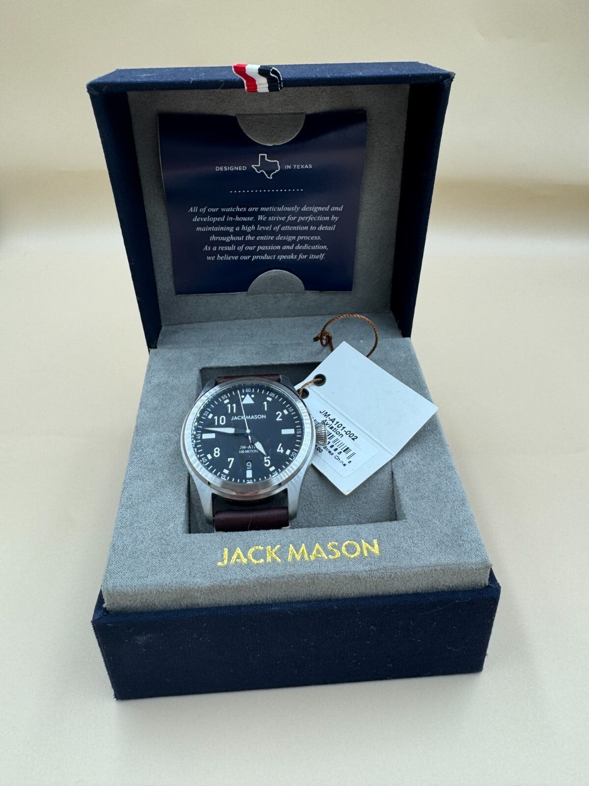 Jack Mason Watch JM-A101-002 Men's Regular Import Brown with Box Stainless Steel