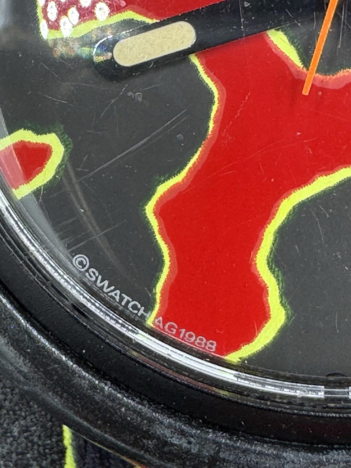 Rare 1988 Pop Swatch PWBB104 Trifoli Animal Quartz Watch